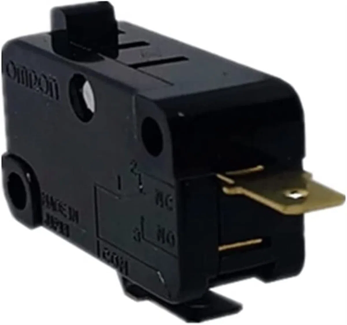 AHLOKI Microinterruptores 5 uds V-15-2C26-K Microinterruptor Grande 2 Pines Normalmente Cerrado Interruptor de límite Chapado en Oro sin Mango