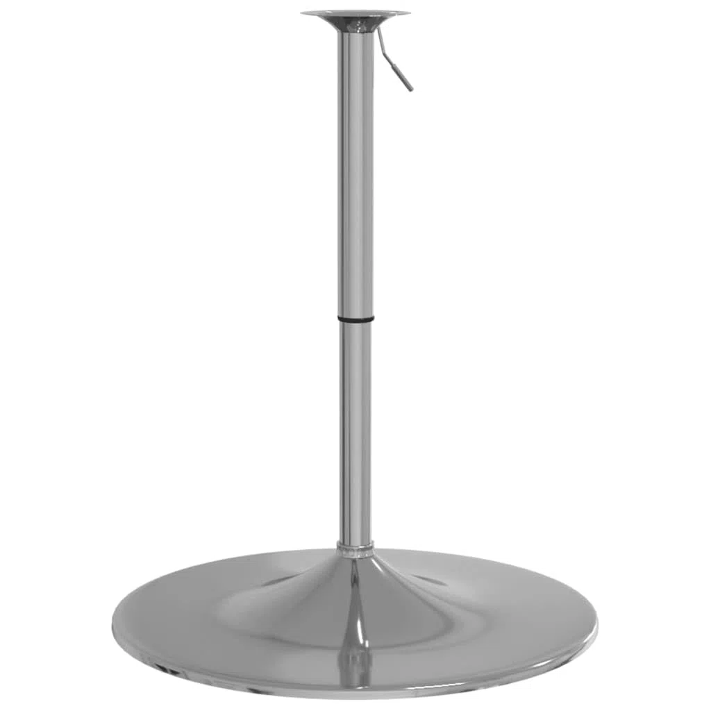 vidaXL Base de Mesa Alta de Bar, Caballete Ajustable para Mesita de Comedor, Accesorio de Mueble, Pata de Mesa de Repuesto, Acero Cromado