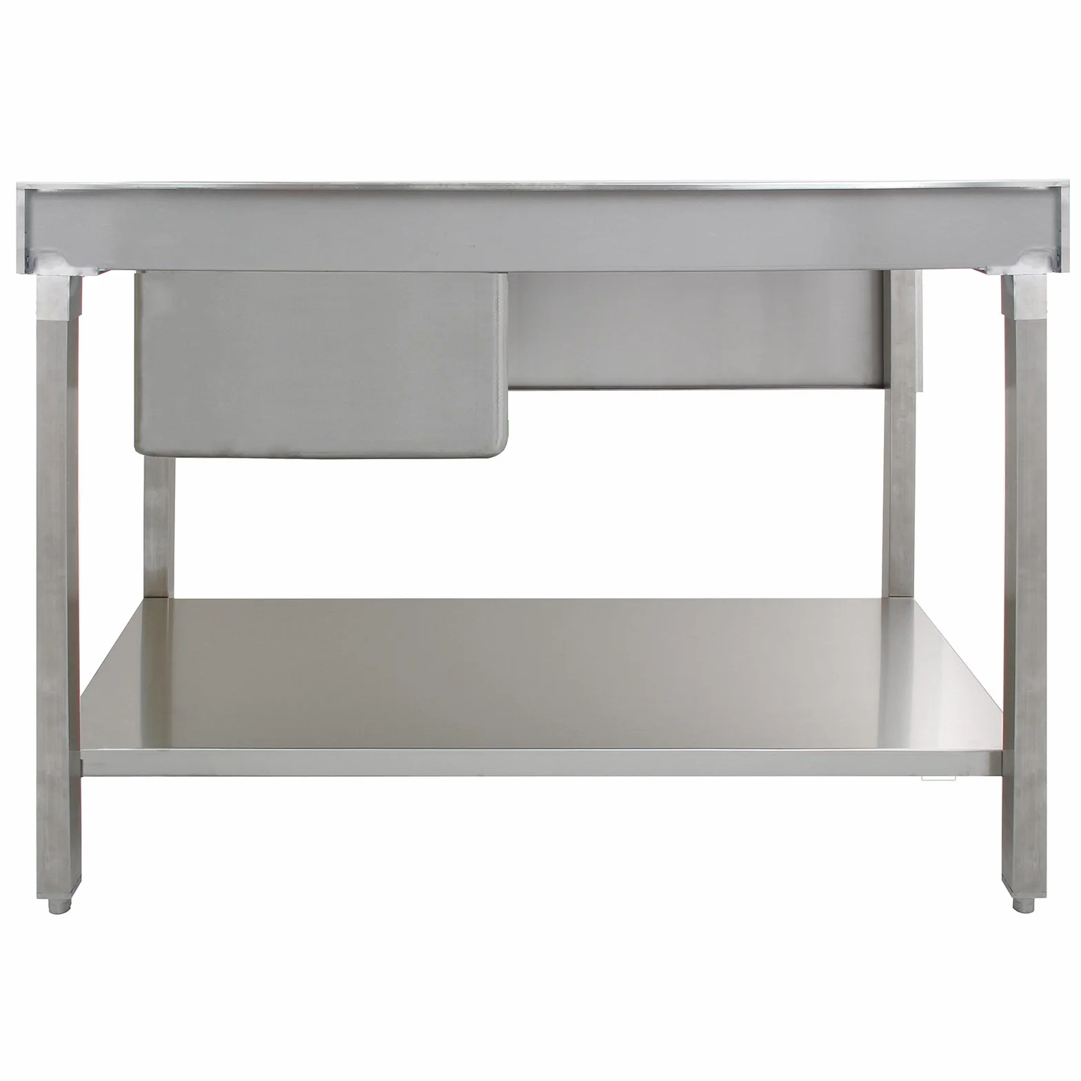 Fregadero de Cocina 1 Seno con Escurridor Izquierda 120x60x90cm Colador Grifo Salpicadero Lavaplatos Pila
