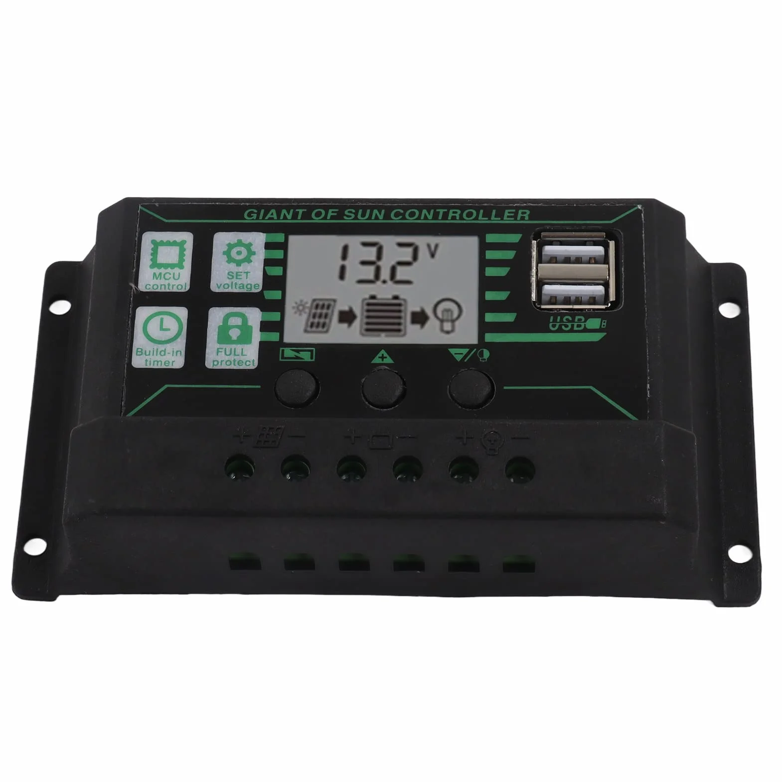 Panel Solar, 30W Panel Solar 30a Cargador Kit de Controlador de Voltaje Silicio Policristalino para 12V Coche RV Barco Remolque Marino Piezas y accesorios para caravanas