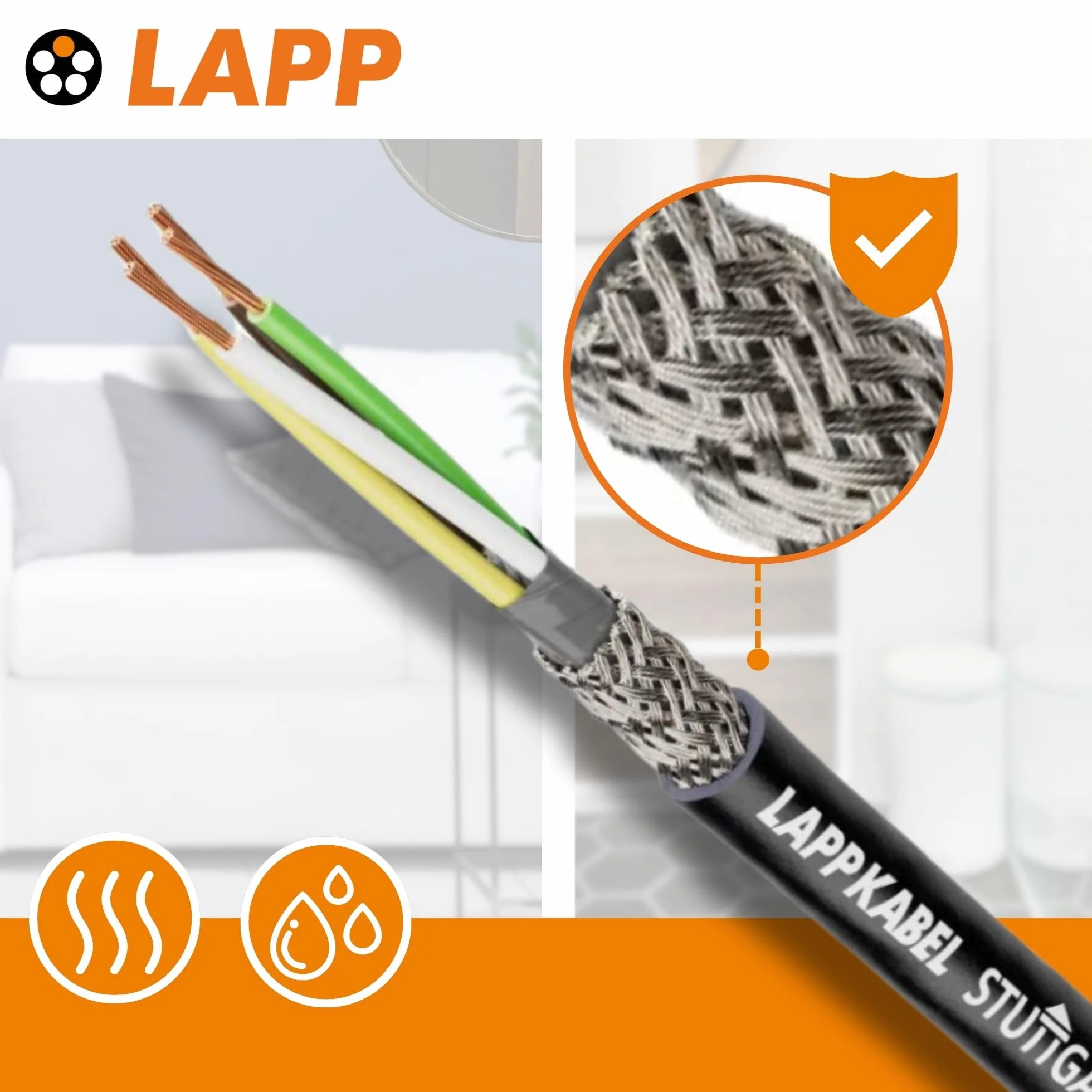 10 metros Lapp 1030531 LiYCY cable de control apantallado 3x0,75 mm² I Resistente a los rayos UV I Cable de señal de 3 hilos I Cable de datos para exteriores I Cable de soldadura