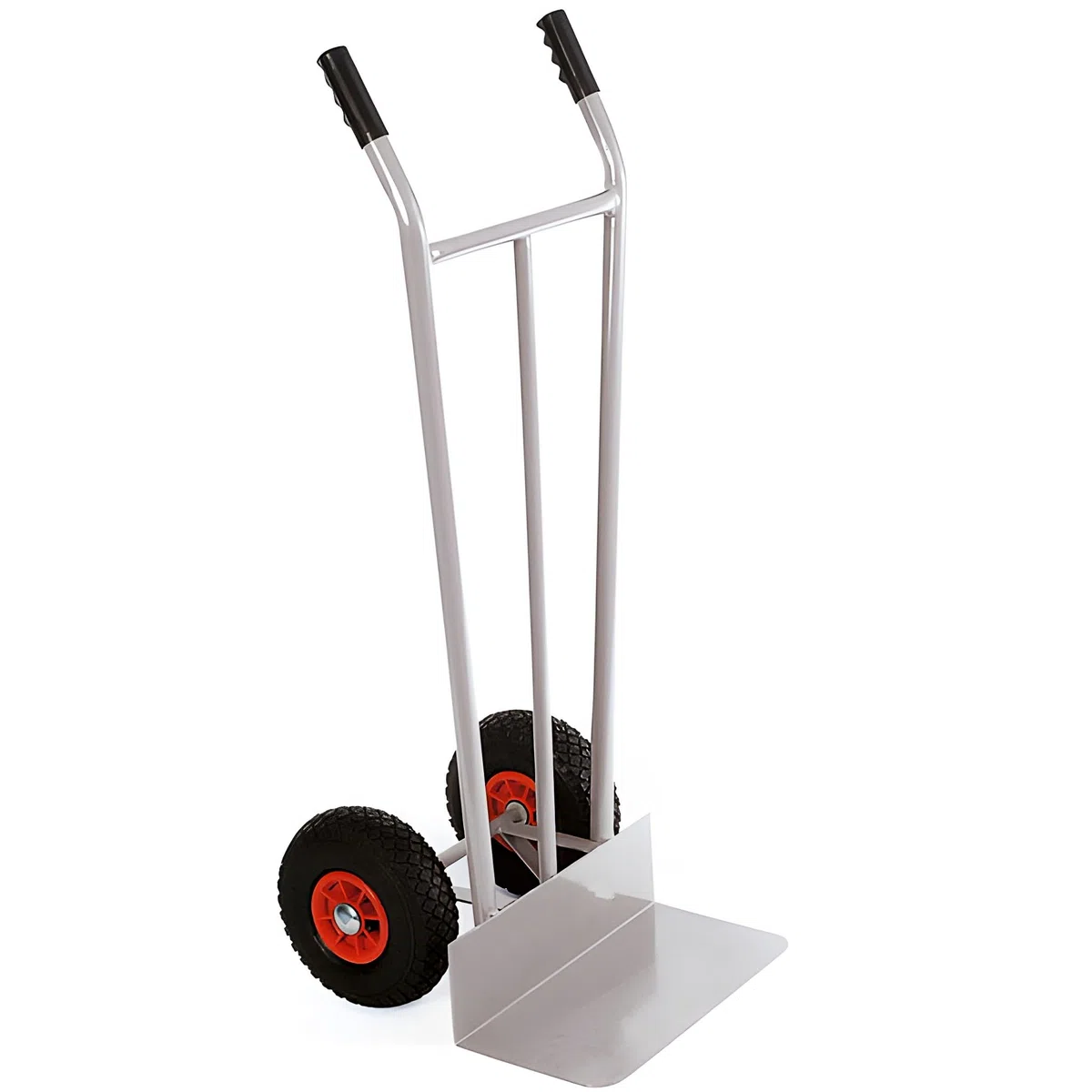 Bricoloco Carretilla de almacén Manual - Ligera para fácil Transporte de mercancía con Capacidad de Carga hasta 300 Kilos – Ruedas Antipinchazos con rodamiento de Aguja