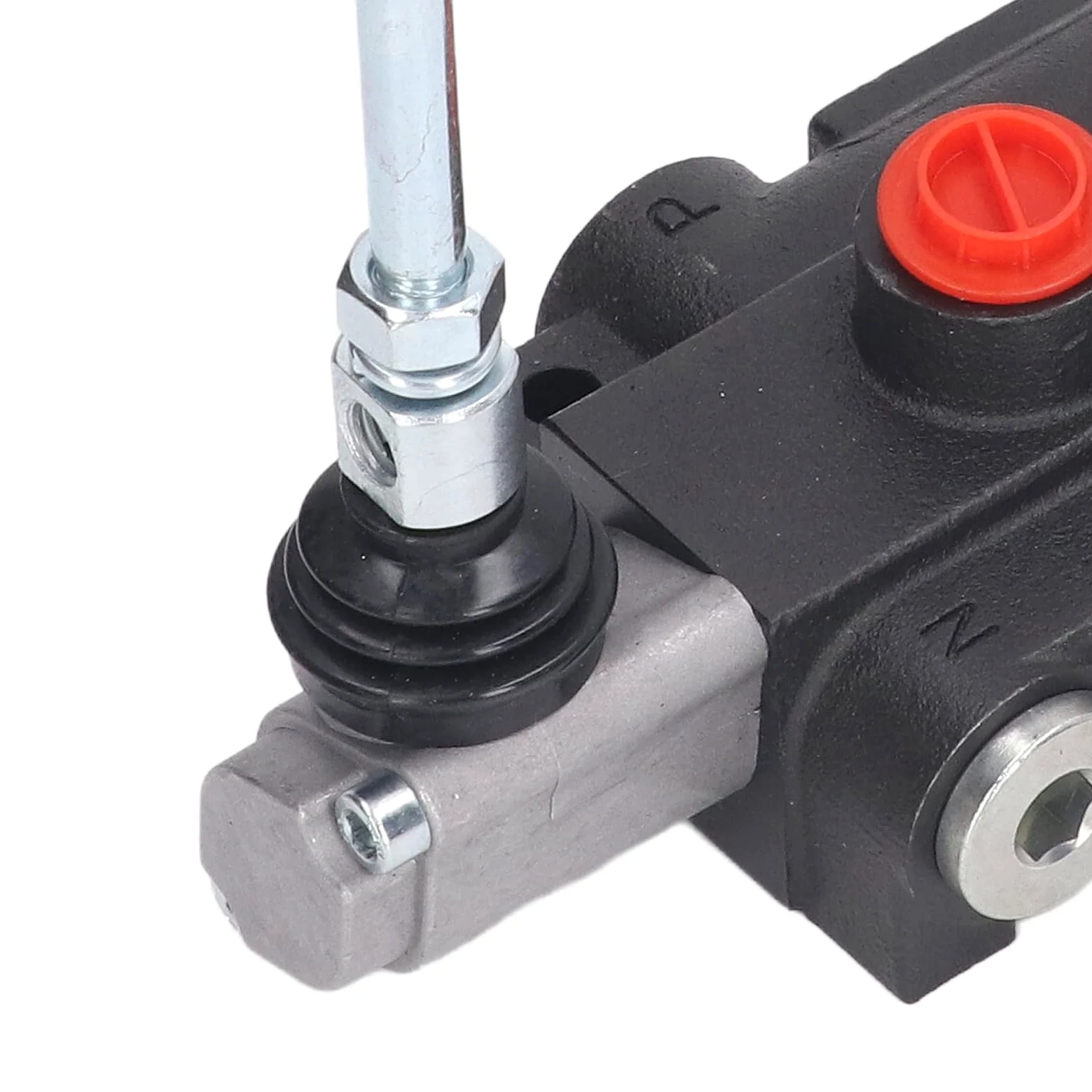 Fockety Válvula de Control Direccional Hidráulica, Válvula de Control de Flujo Hidráulica de Doble Acción de 1 Carrete, Válvula de Carrete Hidráulica para Tractor, Cargador, Tanque