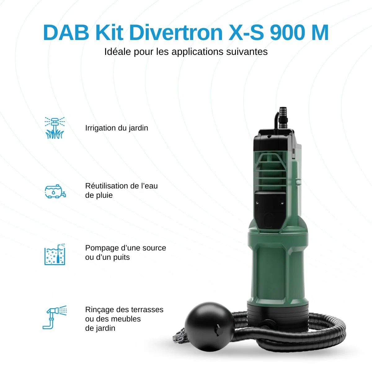Grupo de presión sumergible DAB Kit Divertron X-S 900