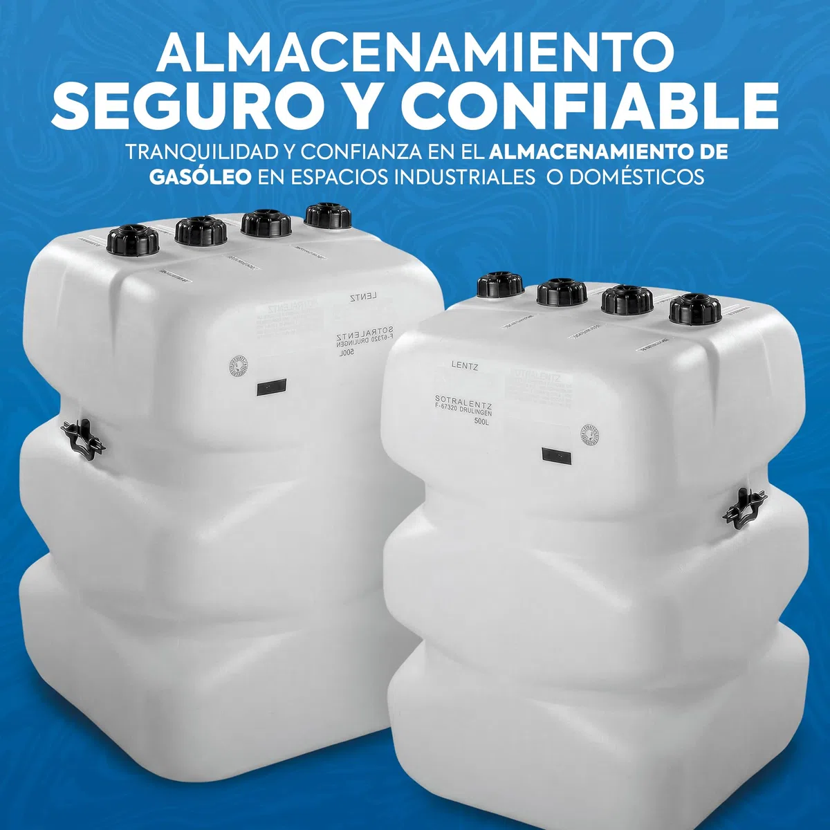 Depósito Gasoil 500 Litros | Polietileno Resistente Industrial