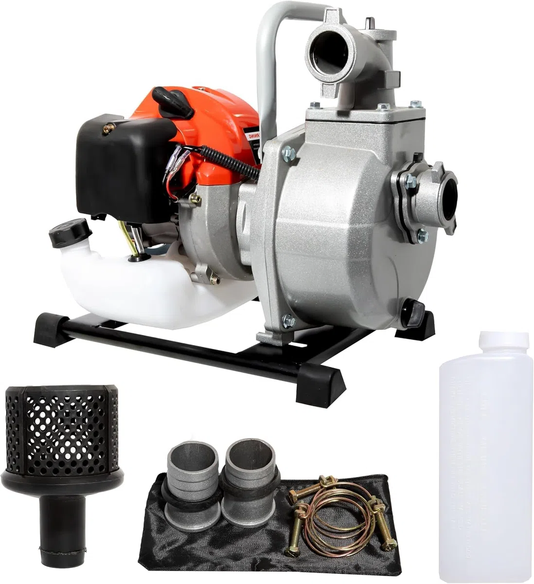 Motobomba 1,5¨ a gasolina Bomba de agua Motor 2 tiempos 15.000l/h