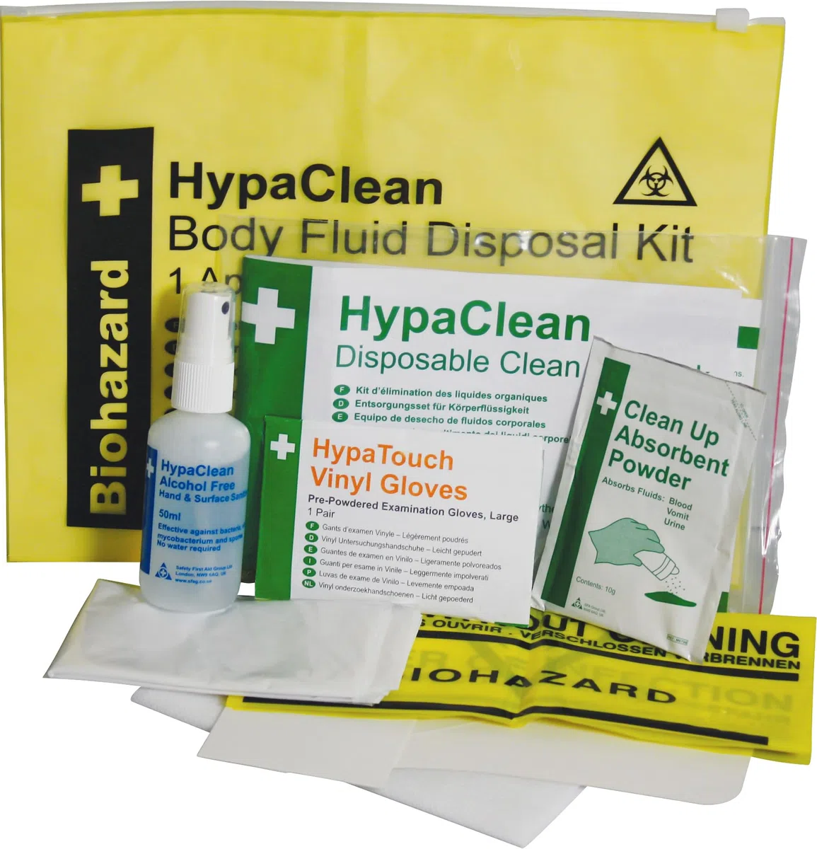 Safety First Aid k418 a hypaclean Cuerpo líquido Kit de eliminación