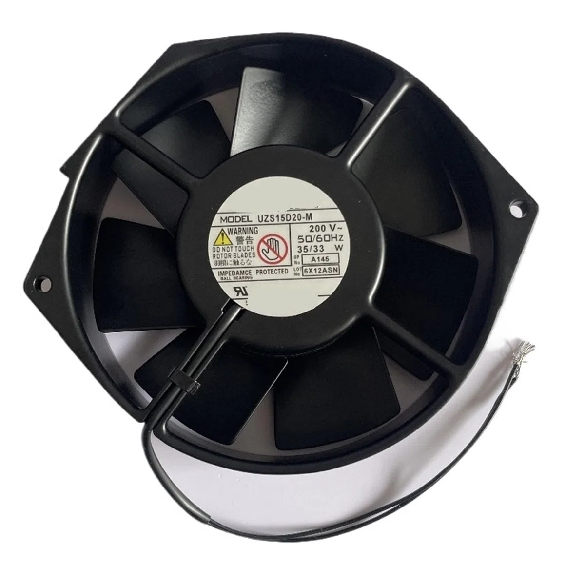 Ventilador de Flujo axial UZS15D20-M 200V 35/33W 172 * 150 * 38mm