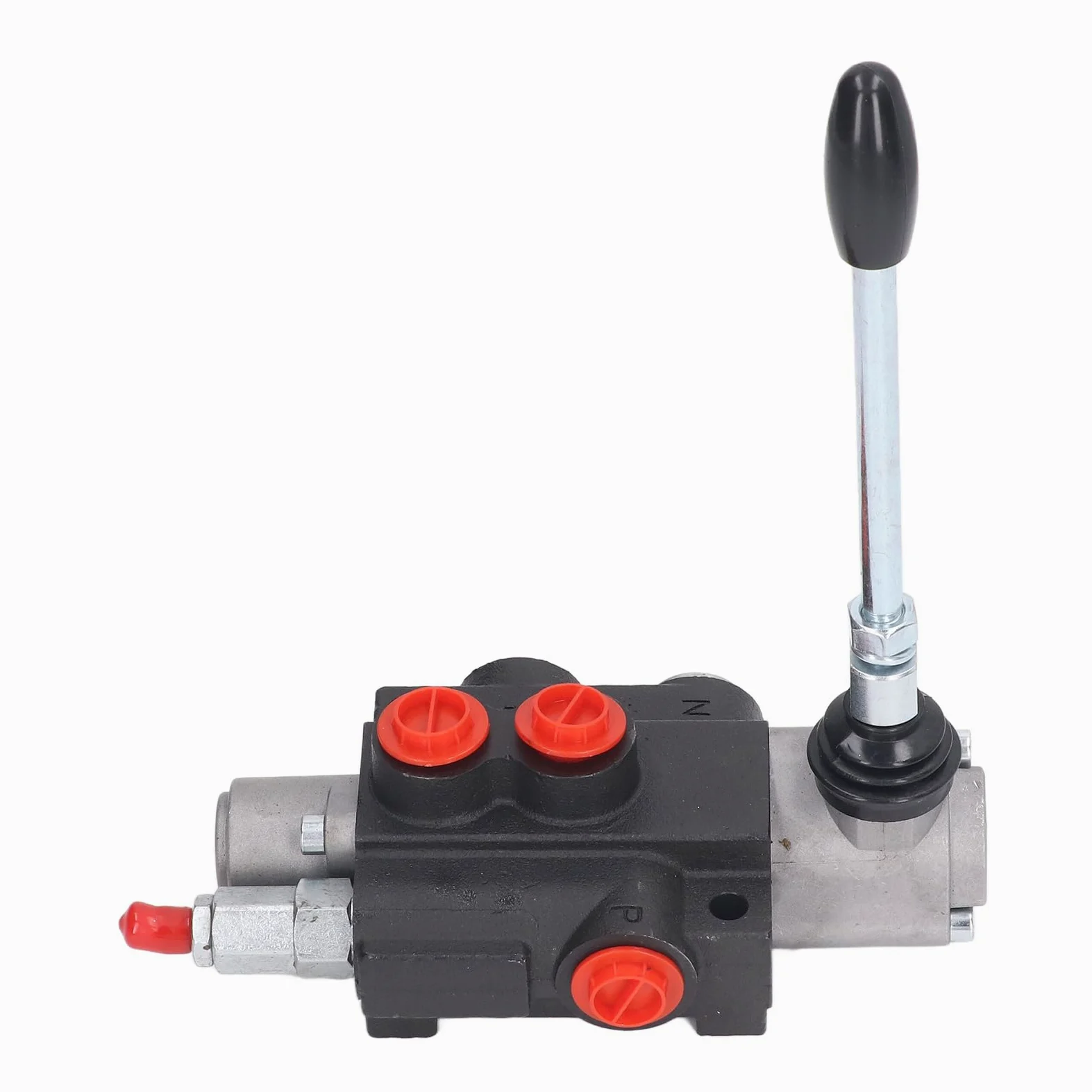 Fockety Válvula de Control Direccional Hidráulica, Válvula de Control de Flujo Hidráulica de Doble Acción de 1 Carrete, Válvula de Carrete Hidráulica para Tractor, Cargador, Tanque