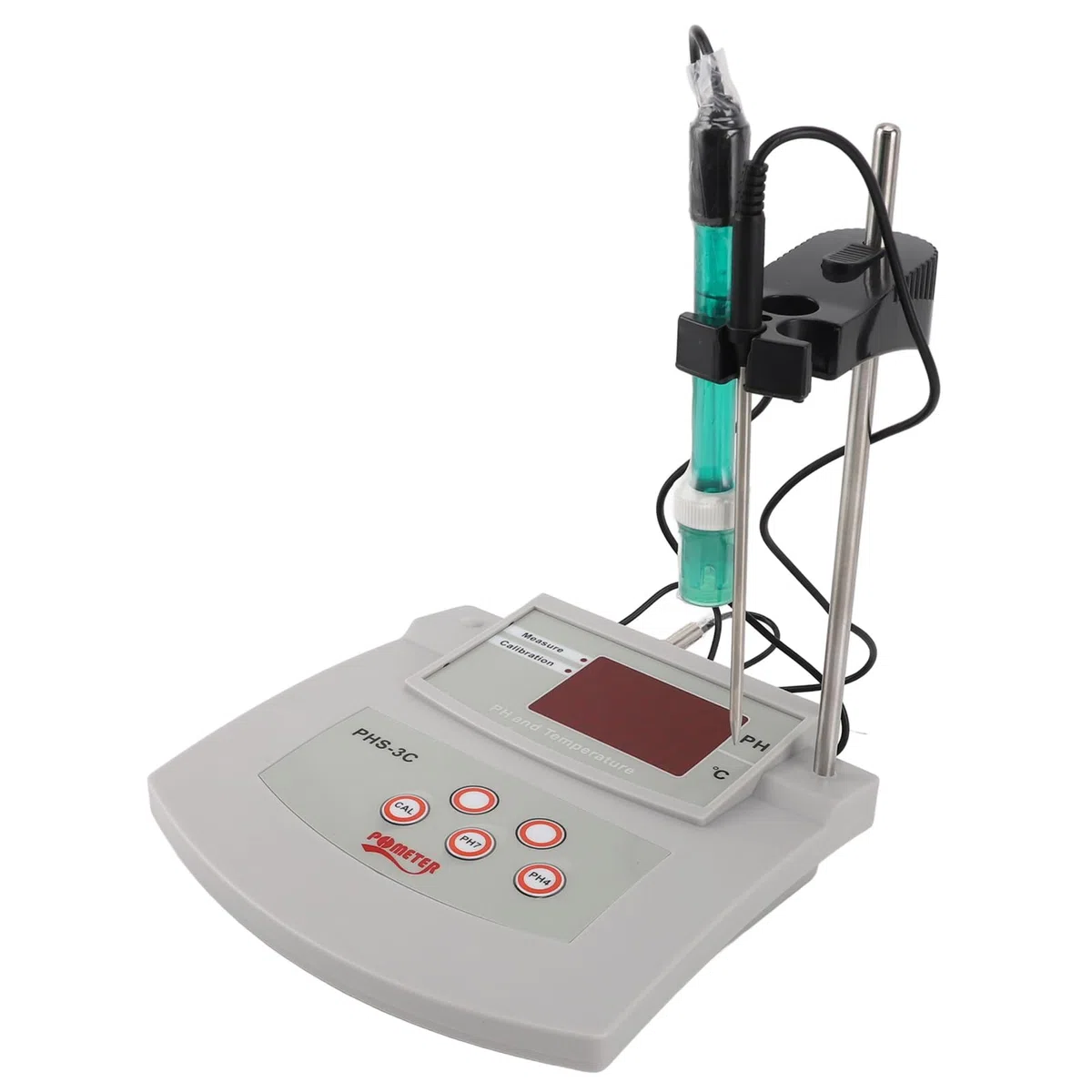 SIXRUN Medidor de PH de Laboratorio de Sobremesa Medidor de PH de Laboratorio de Calibración Automática de Alta Precisión para Acuario, Pecera, Piscina, Medidor de PH de