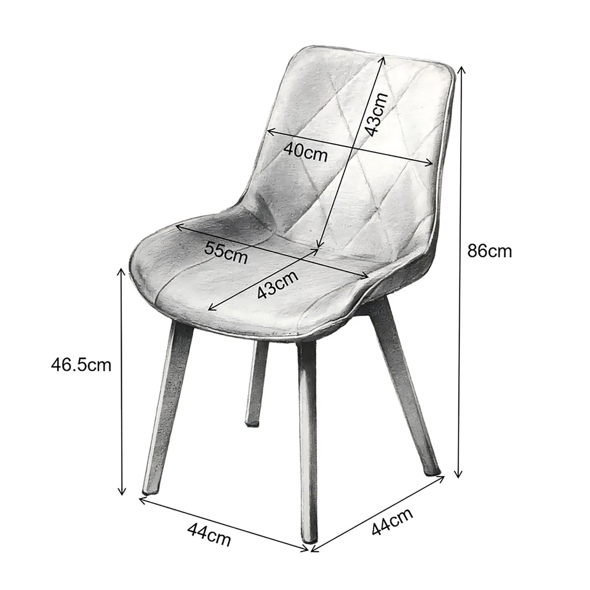 Juego de 4 Sillas de Comedor Tapizadas de Lino con Patas de Madera Maciza, Color Marrón