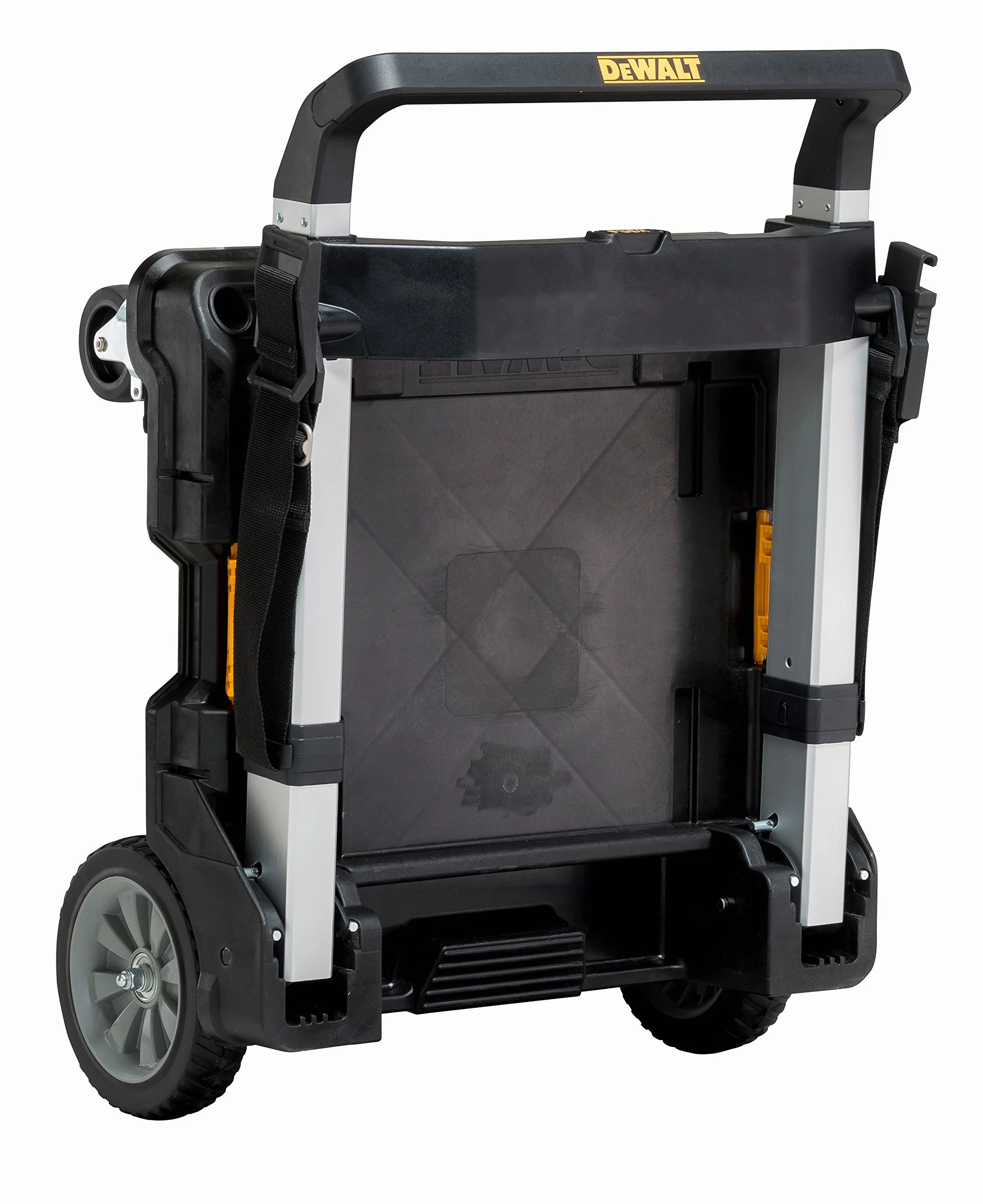 DEWALT DWST1-71196, Trolley, Sistema de transporte para almacenamiento TSTAK, 2 ruedas giratorias 360º con freno y 2 ruedas fijas Ø 180mm, Alta resistencia, Capacidad máxima 100 kg