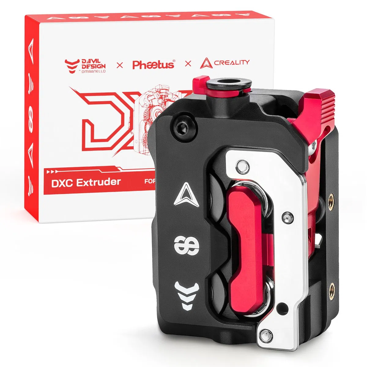 Kit Extrusor Creality K1/K1 Max/K1C/K1 SE DXC, Accesorios para el Extrusor de Filamento de la Impresora 3D Phaetus Runice Juego de Montaje de Extrusor de Doble Engranaje Mejorado