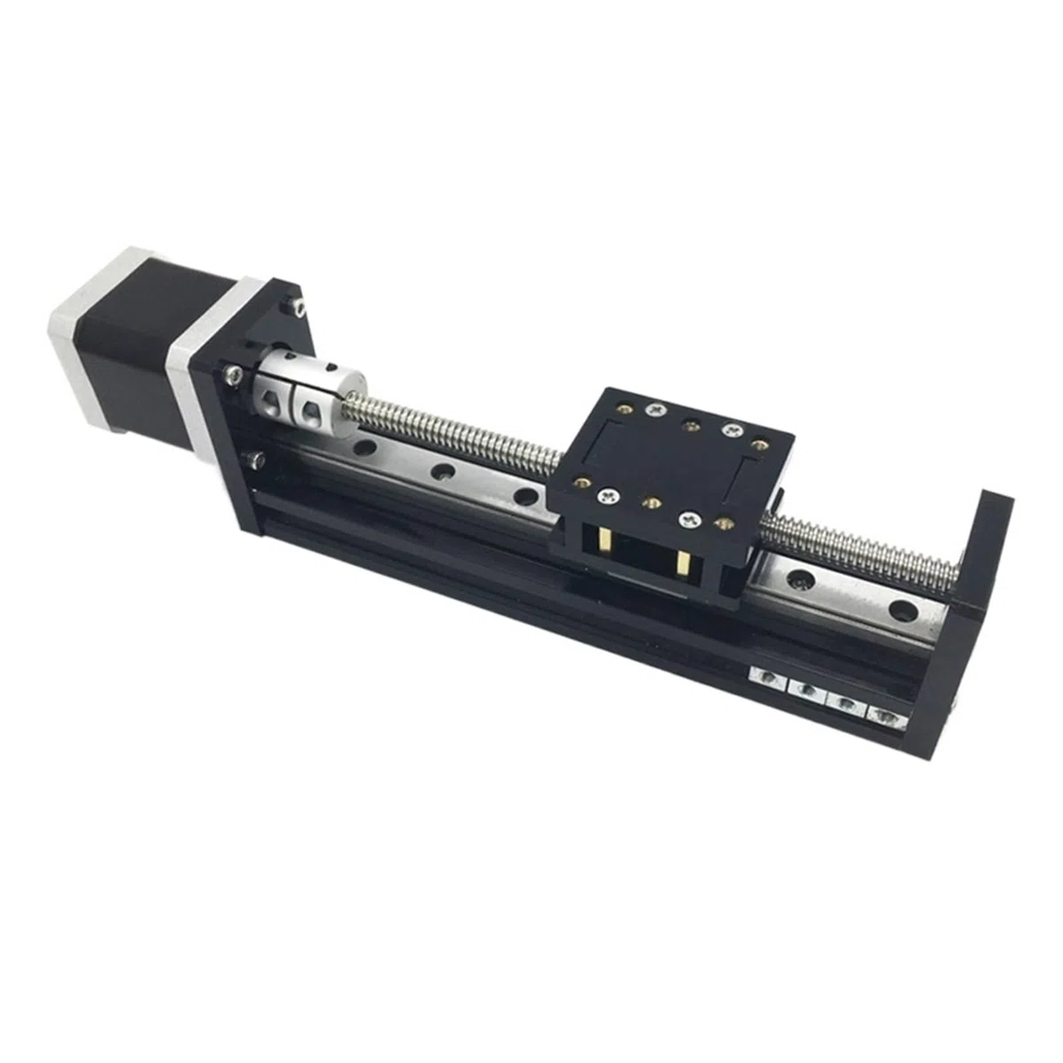 Mini guía de carril lineal, Motor paso a paso, actuador lineal, carrera de 50-300mm, mesa deslizante tipo T NEMA17 Industria(4 pitch 100mm)