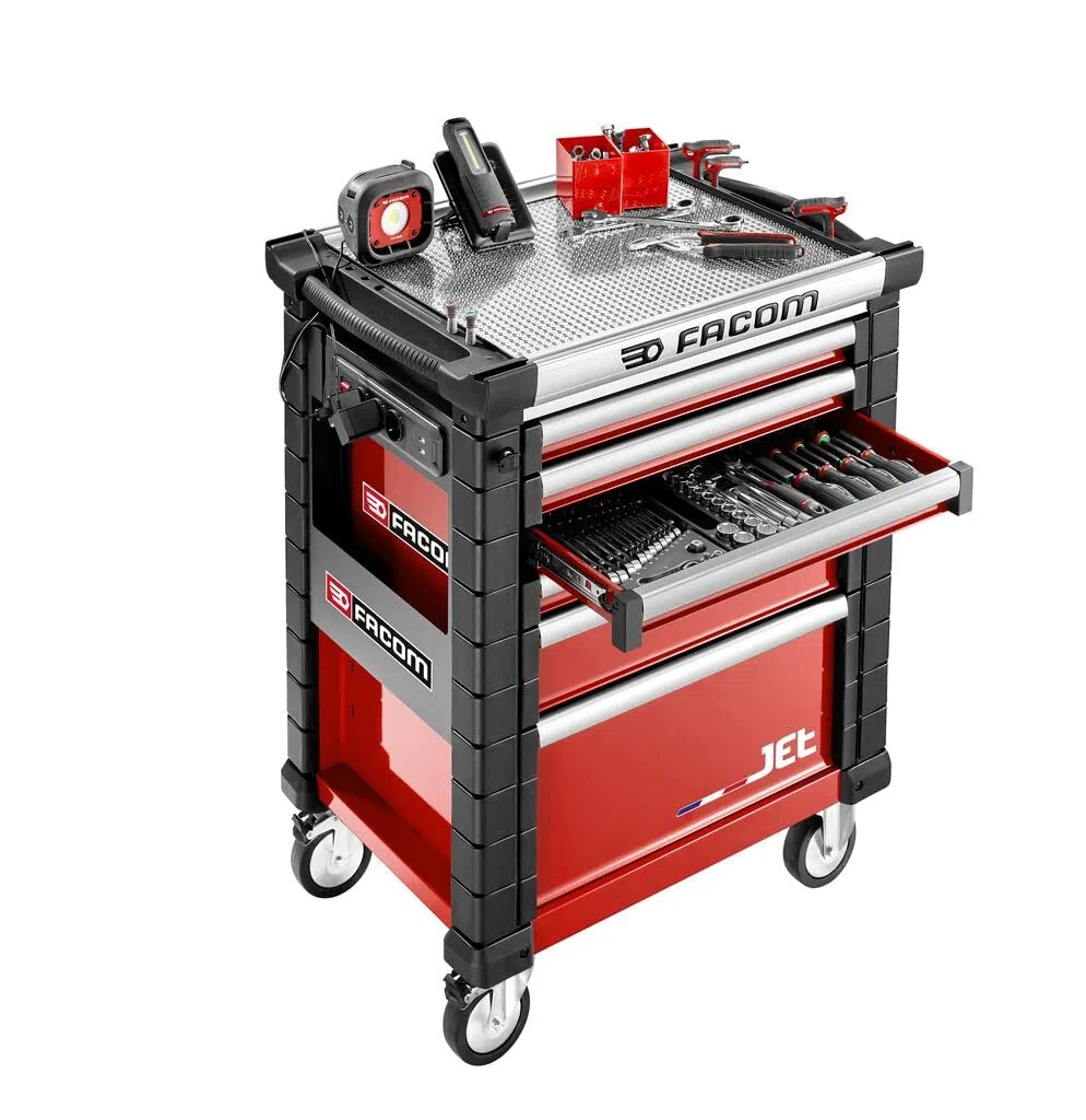 Facom JET.LA20 - Rampa de alimentación - Apto para Servantes JET y ROLL - Fácil instalación - Material resistente y duradero - Apto para uso profesional