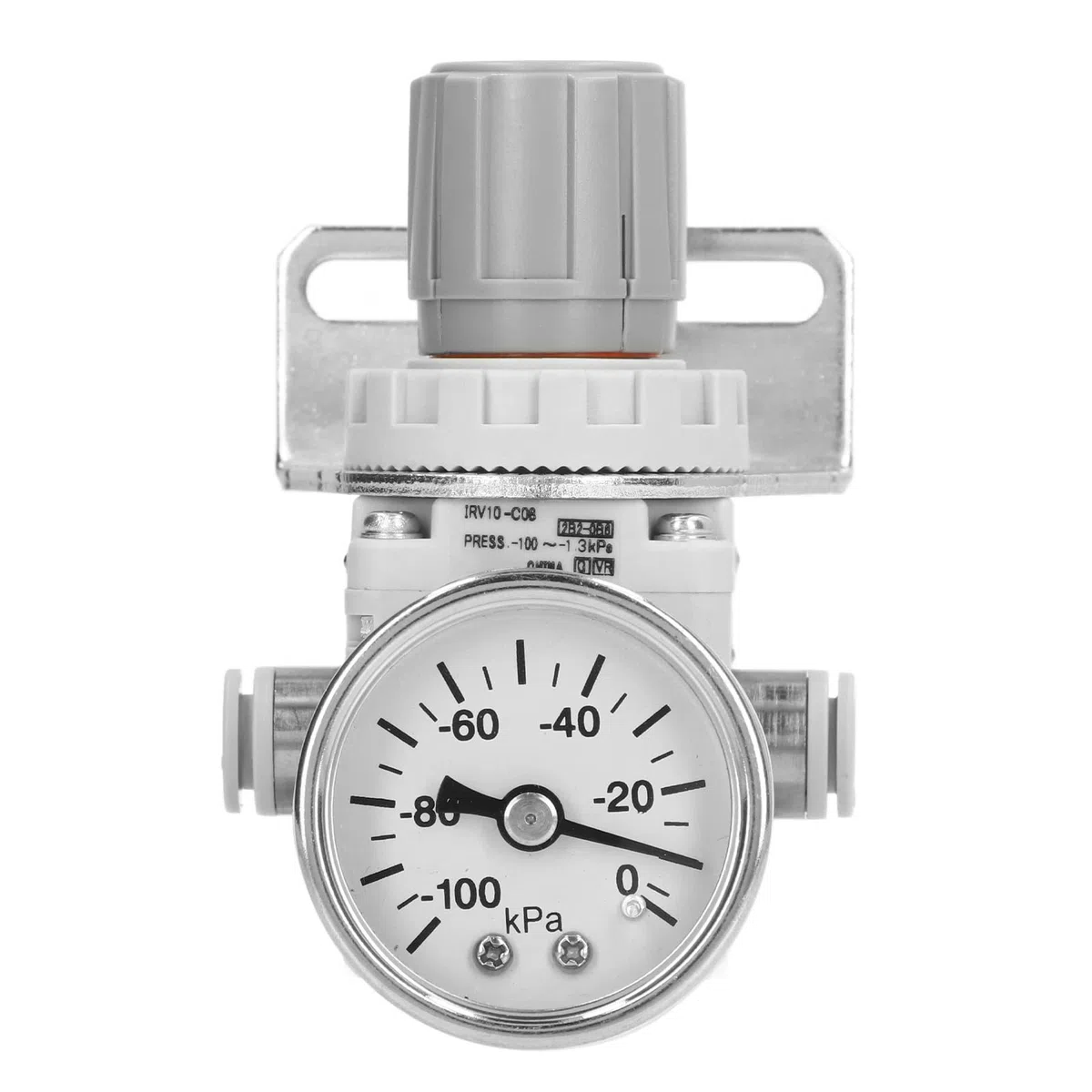 Regulador de Presión de Aire con Dial de Presión, Manómetro Regulador de Presión de Vacío Neumático con Autobloqueo, Rango de Presión de Funcionamiento de -100 a -1,3 Kpa