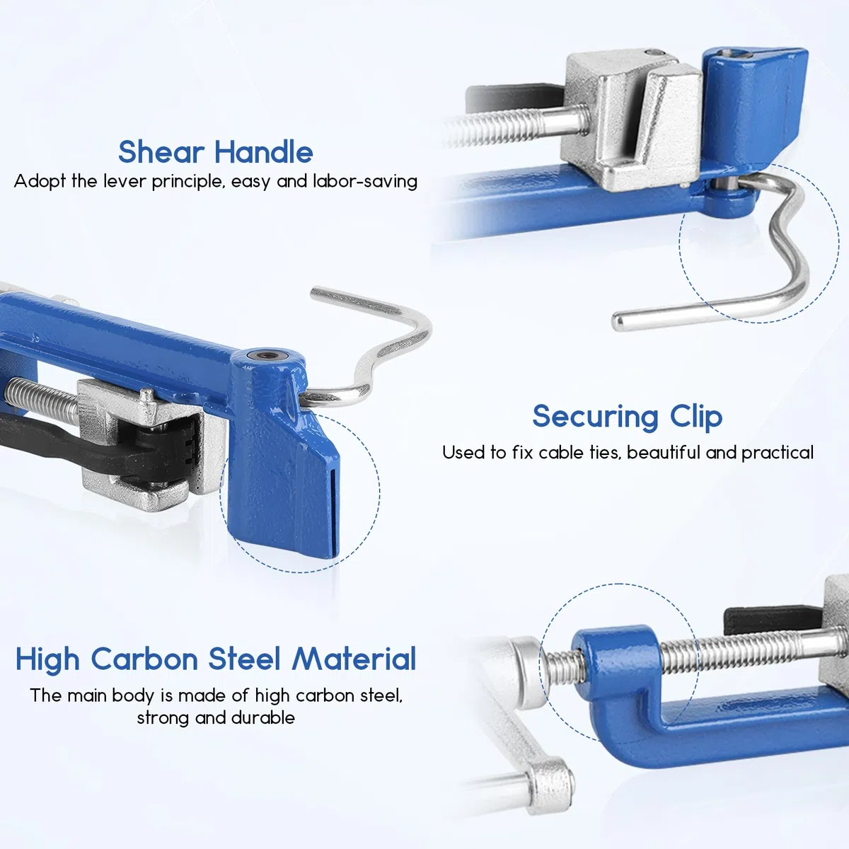 Tensor de fleje, Herramientas de bandas Herramienta de tensor de acero inoxidable Alicate de Flejado Manual Strapping Gear Bander de Paquetes de Bandas de Metal o Acero