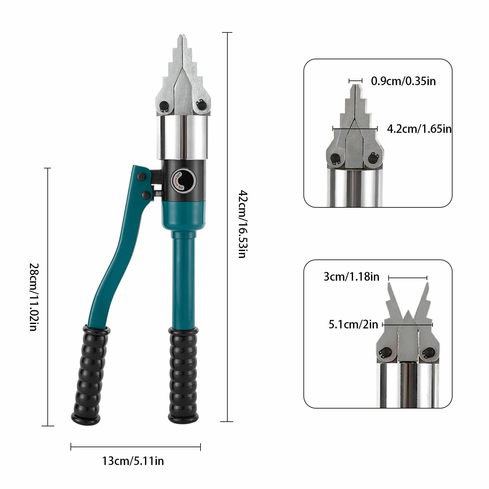 8T Separador de brida hidráulica Integral Hidráulica Brida Esparcidor de Brida Herramienta de Separación Hidráulica Portátil Herramienta de Separación Hidráulica Manual para Esparcir