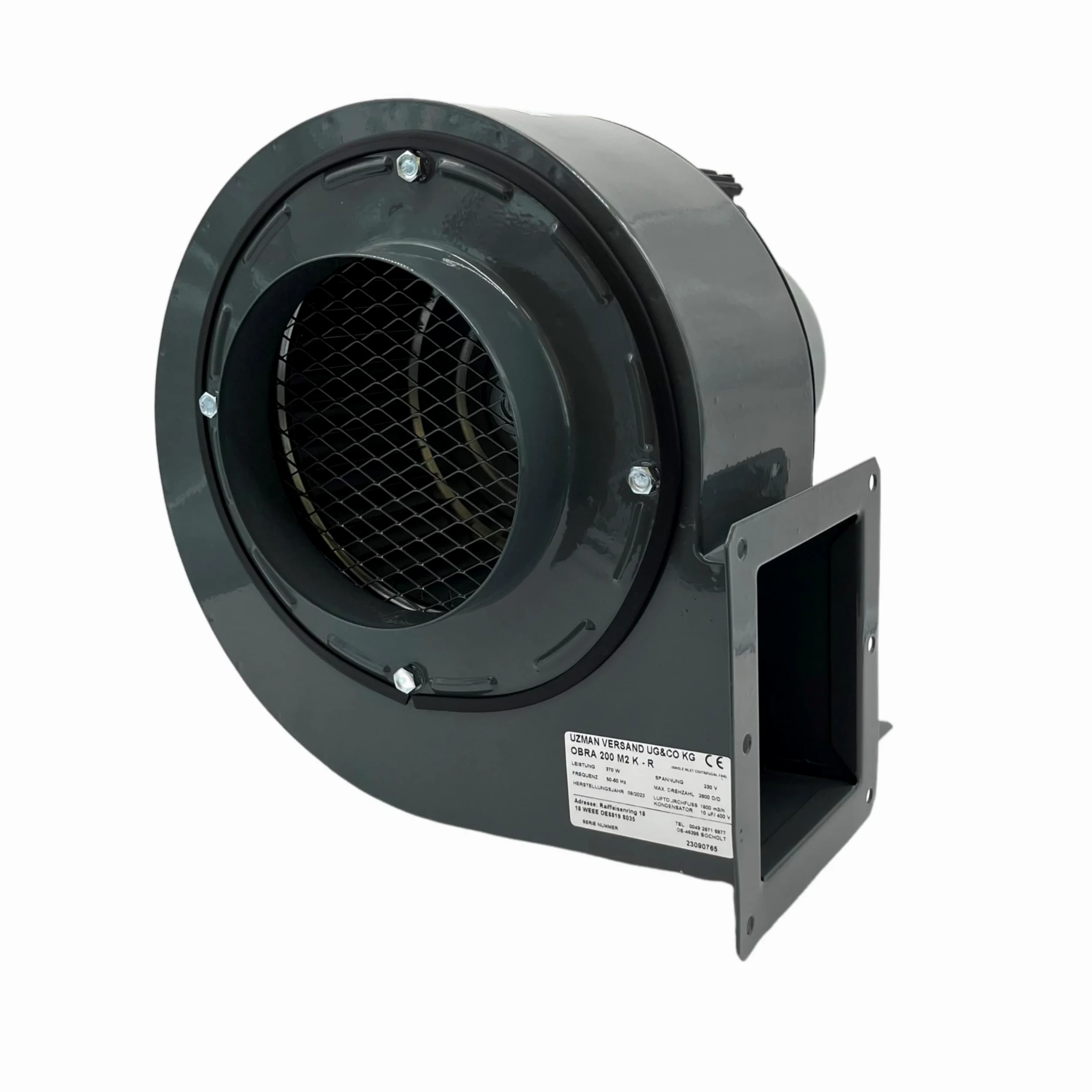 Ventilador OB200M con 500 W regulador de velocidad, Industrial Ventilación Extractor Ventiladores Radiale Radiales Centrifuga ventiladore industriales extractores centrifugo