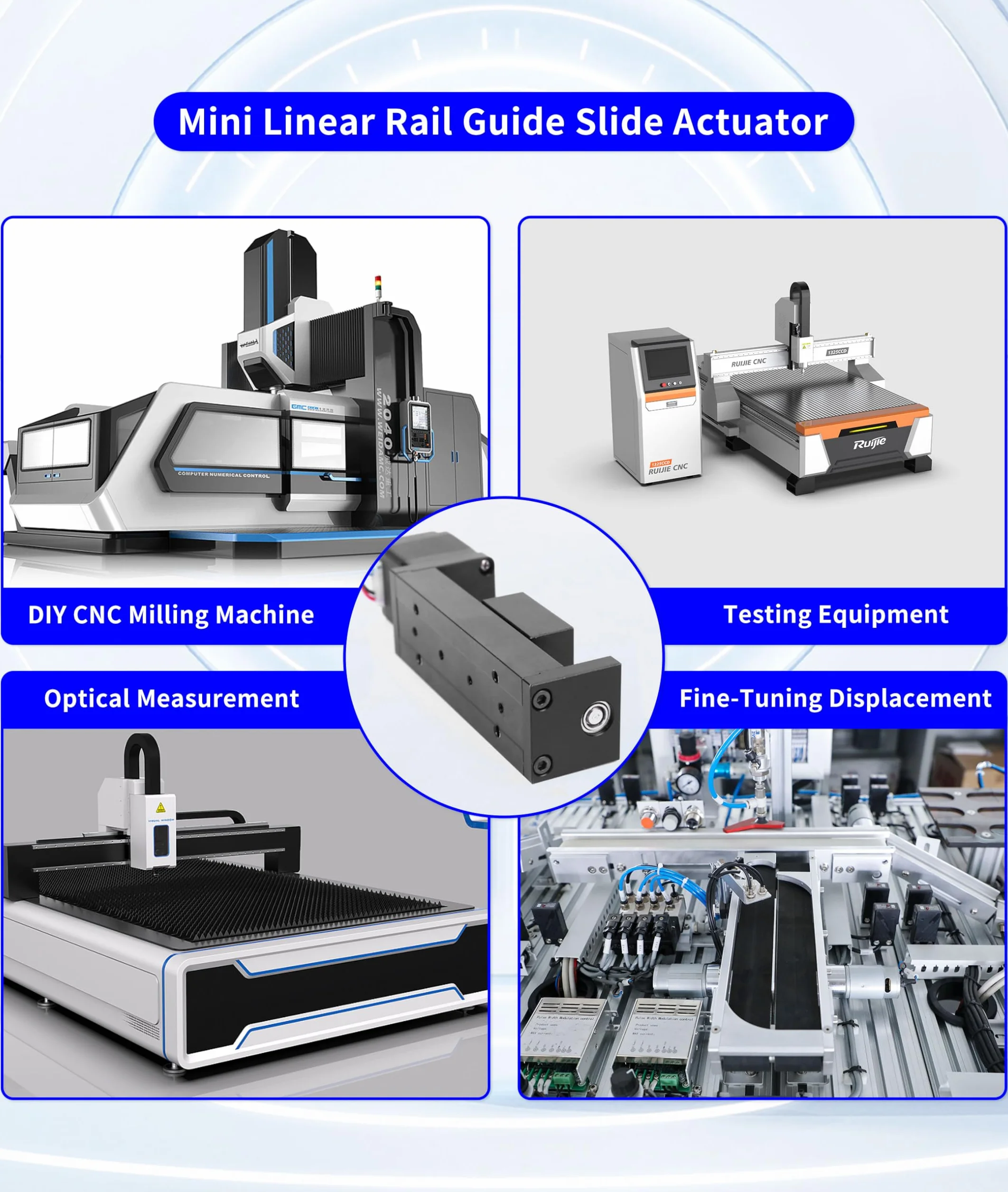 Mini Actuador Deslizante de Guía de Riel Lineal, Motor Paso a Paso 28, Carrera Efectiva de 50 Mm, Actuador de Etapa Lineal X Y Z, Actuador Deslizante de Guía de Riel Lineal con