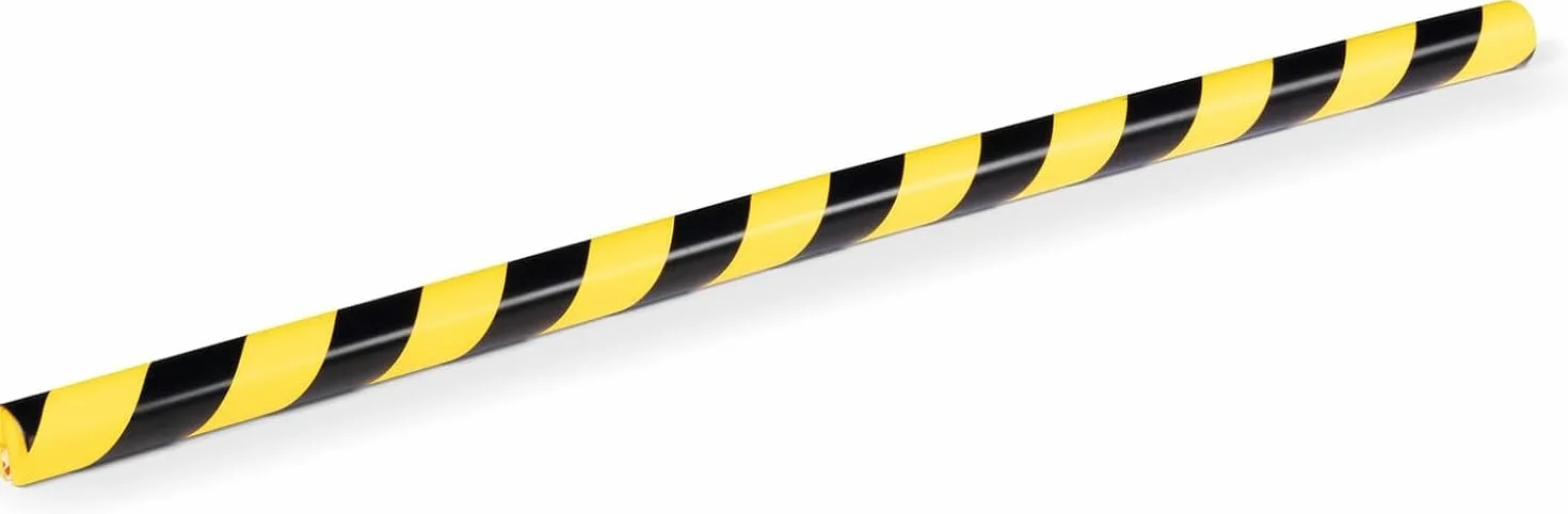 Durable Perfil de protección de bordes E8R, 1 m, paquete de 5, amarillo/negro, 1126130 ROUND