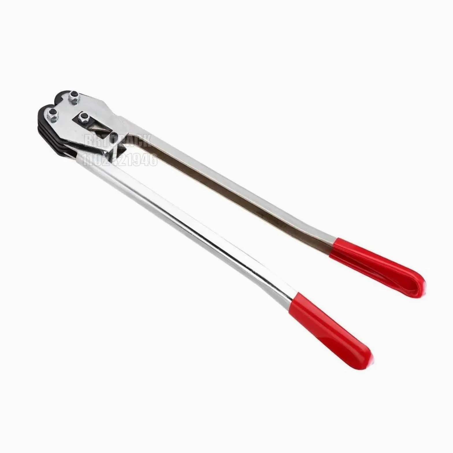 Flejadora manual for PP y PET, selladora, herramienta de engarzado, máquina embalaje envoltura (roja),De múltiples fines(19MM)