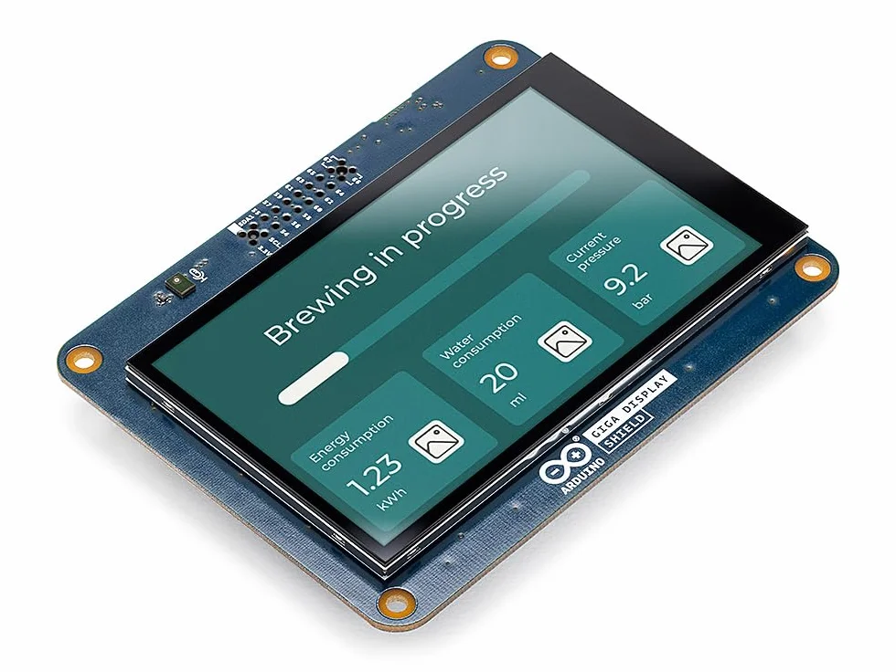 Arduino GIGA Display Shield [ASX00039] - Protector de Pantalla para proyectos Arduino GIGA, Ideal para visualización de Datos e interfaces de Usuario interactivas