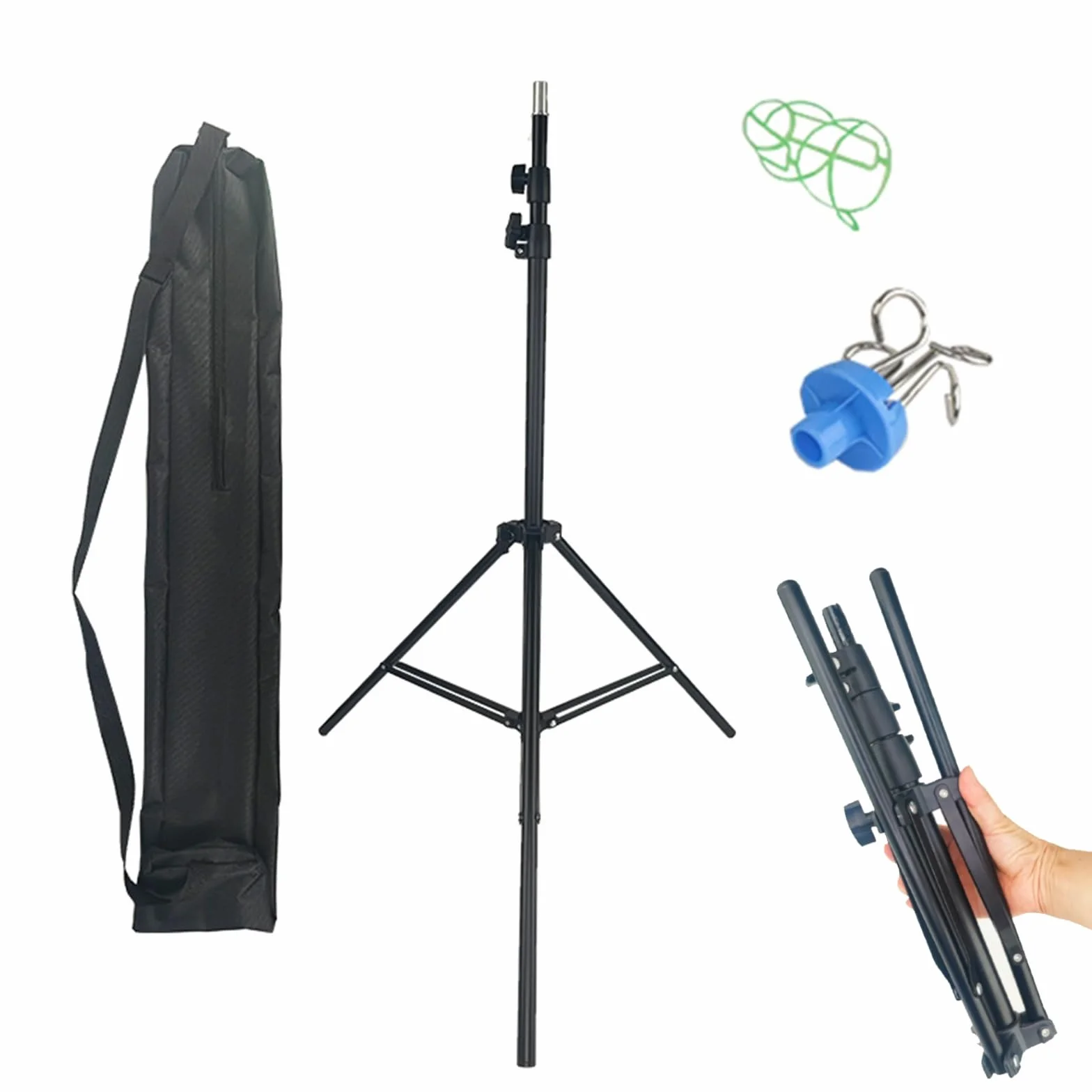 Soporte Poste Plegable Intravenoso, Medical IV Pole Soporte, Soporte Portatil Portasueros para Sillas de Ruedas, Camas, Clínicas de Enfermería, Atención Domiciliaria, Viajes