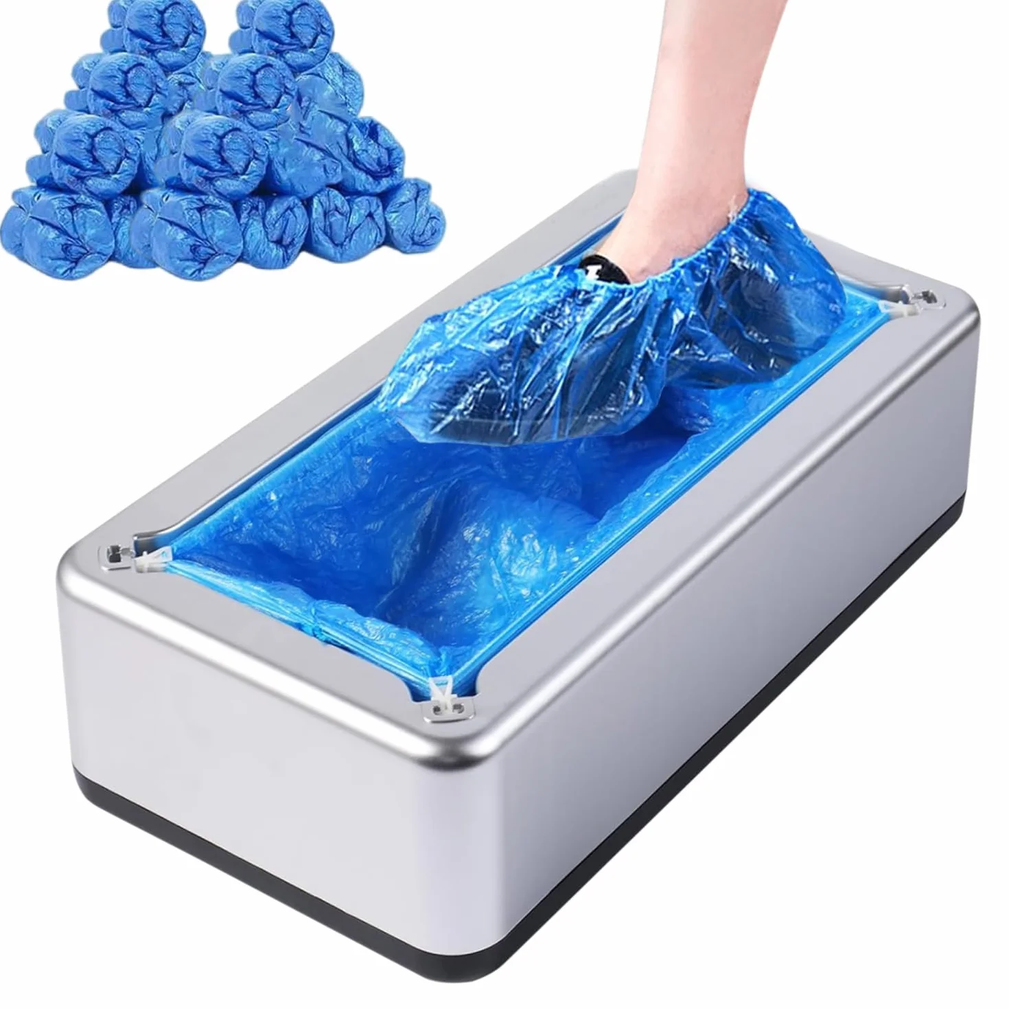 Máquina automática para cubrir zapatos con 200 piezas de cubrezapatos, desechables, portátiles, automáticas, para el hogar, oficina, fábrica, antideslizante y resistente al agua