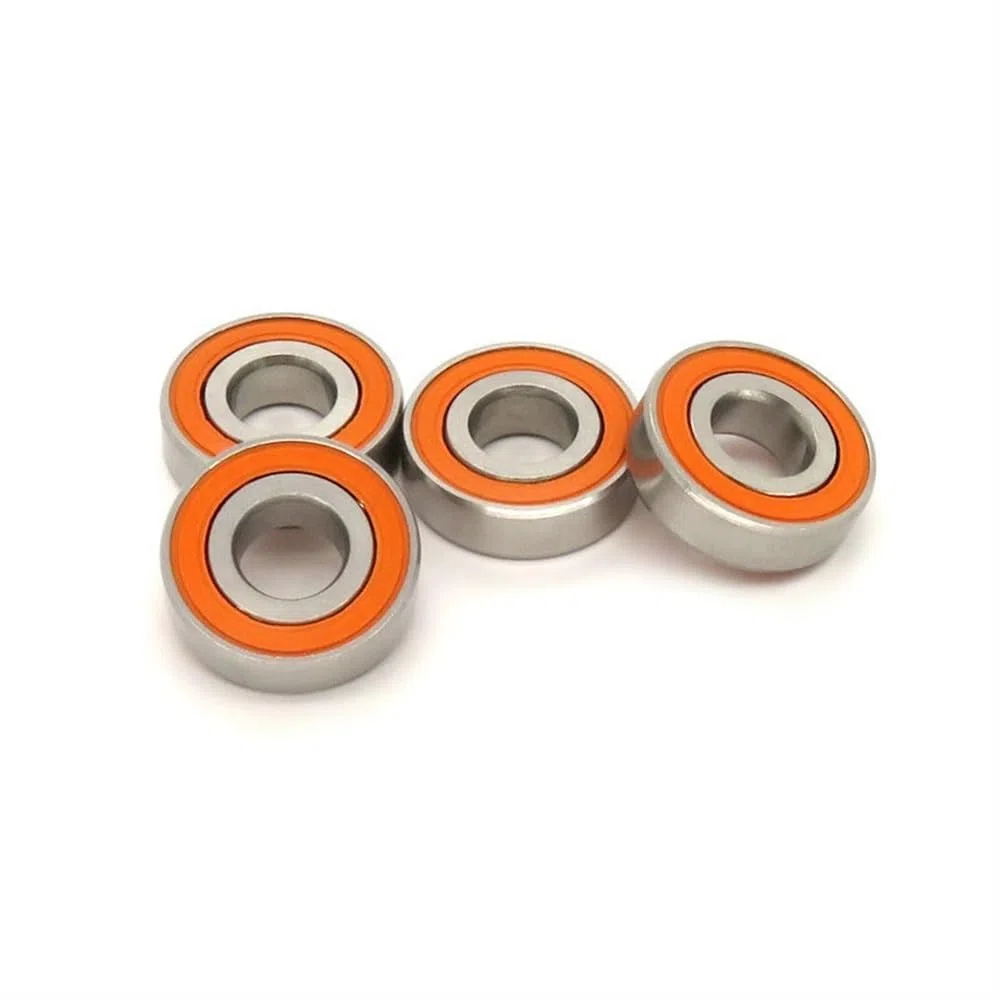 10 Uds ABEC7 S697 2RS 7x17x5 rodamiento cerámico híbrido 697 S697C SMR697 2RS RS 2OS rodamiento cerámico de Acero Inoxidable 7 * 17 * 5 rodamiento