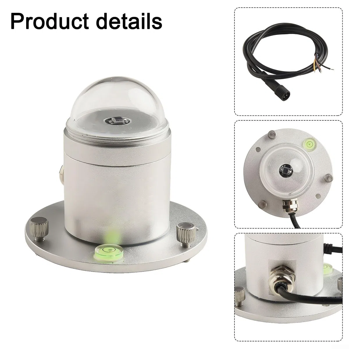 Medidor total del lux del sensor de la radiación solar con para RS485 para la salida Modbus-RTU, rango 0-2000W/m² para la energía solar, la agricultura y la prueba de envejecimiento del material de
