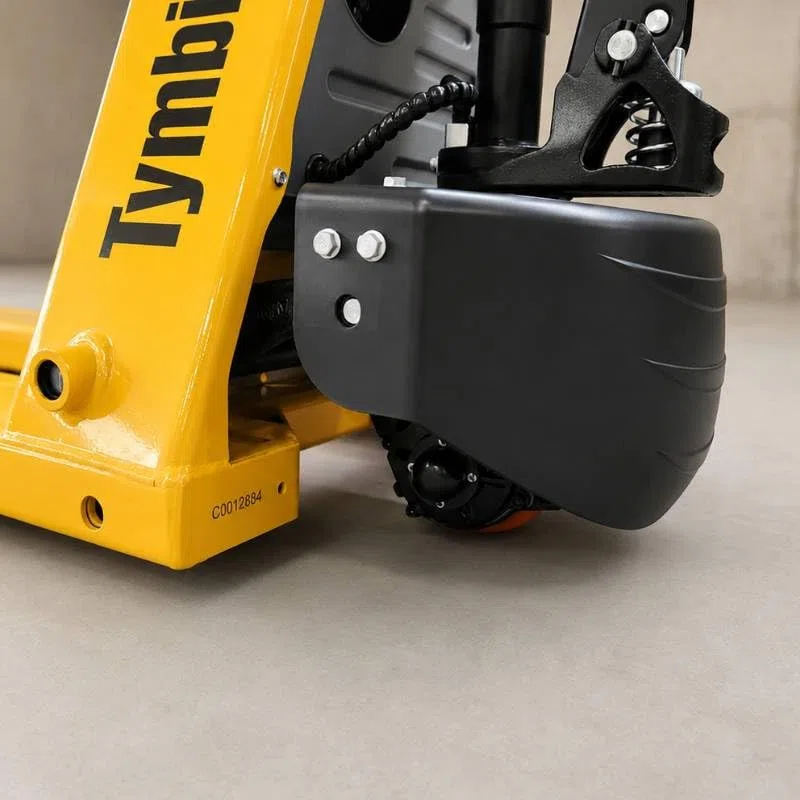 Transpaleta Eléctrica, 1500 kg, 48V/10Ah, Litio, 550x1150 mm, Pallet Jack con Batería Extraíble