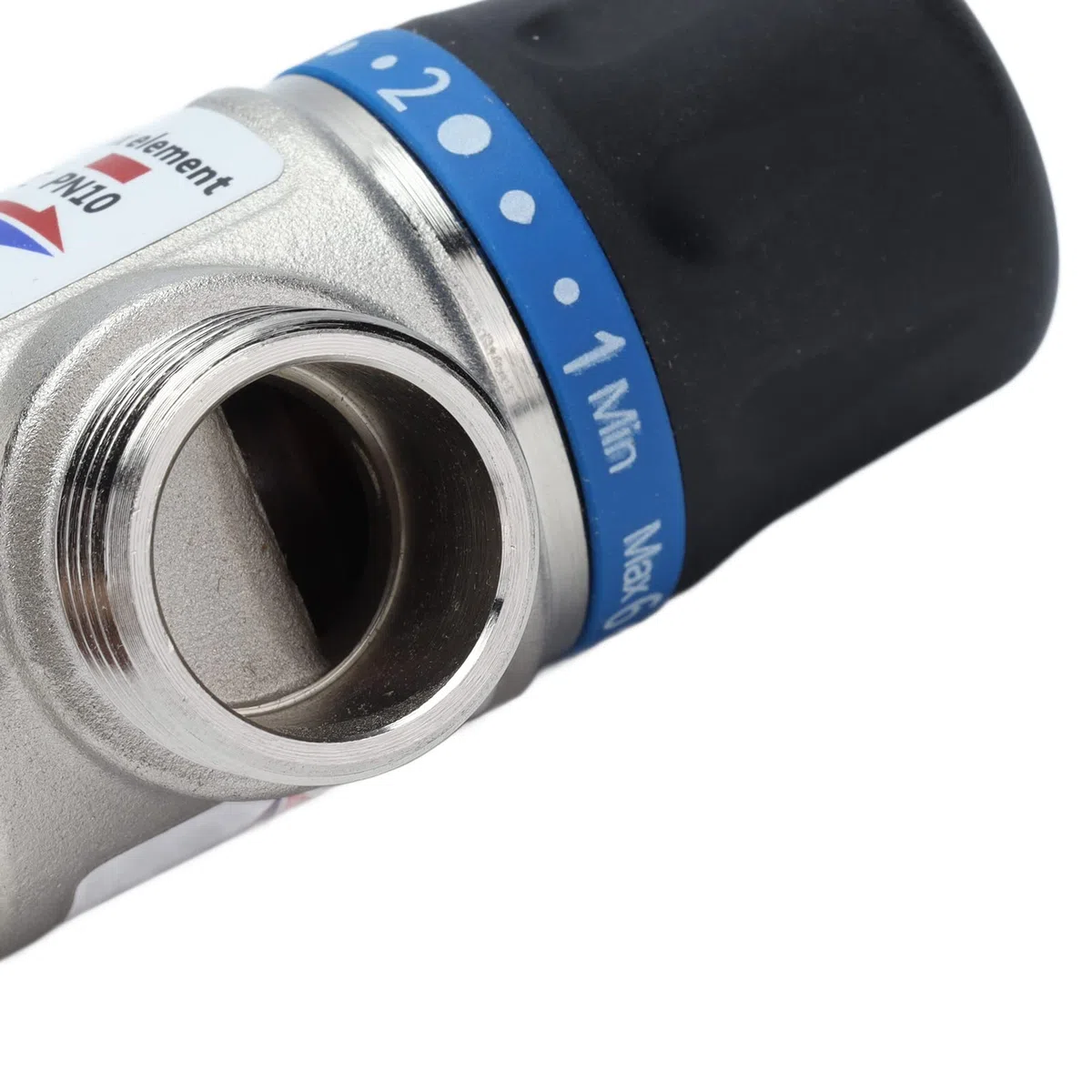 Válvula de agua mezcladora termostática de 3 vías, dispositivo de control de temperatura de corte automático Válvula mezcladora de flujo grande(G3/4")