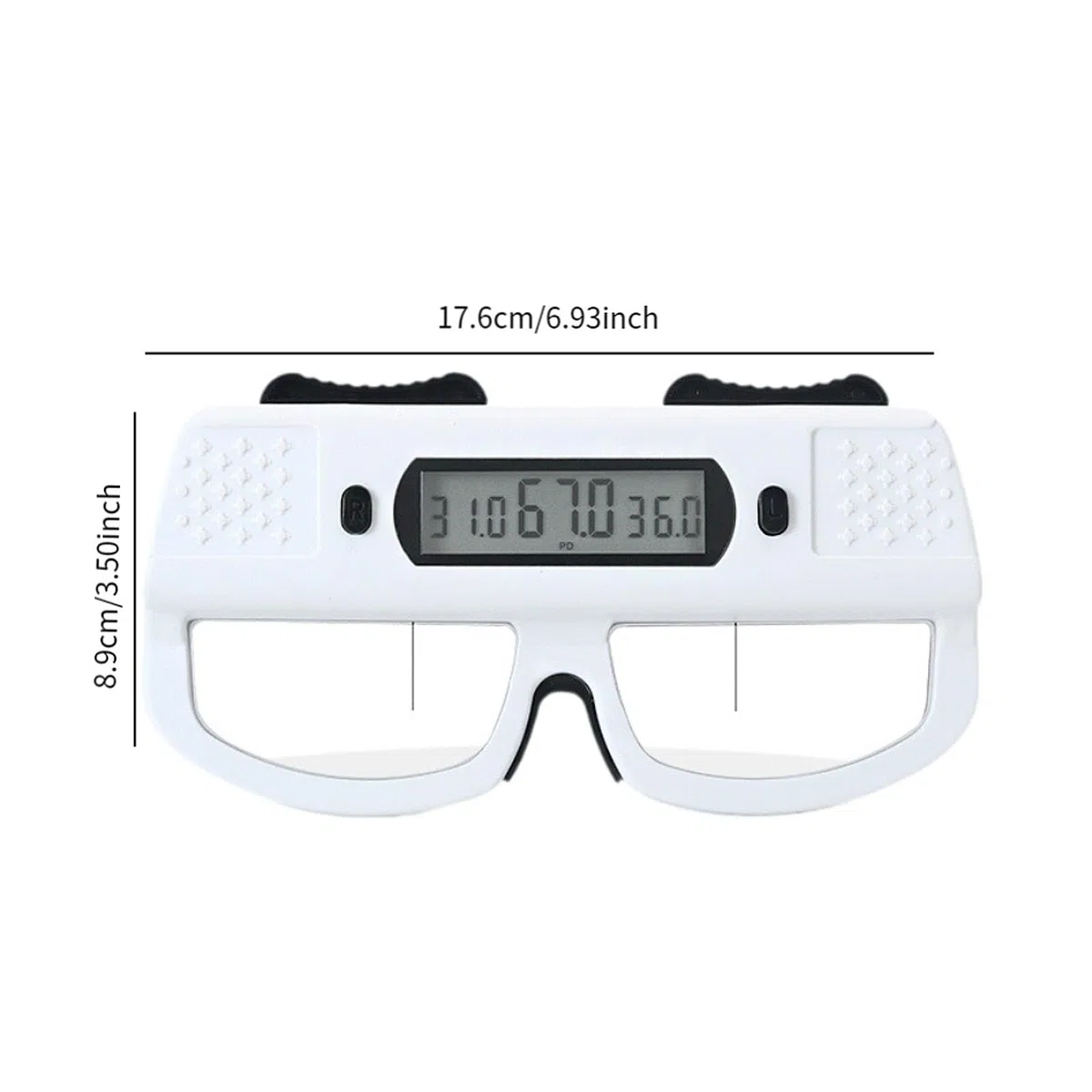 Medidor digital de distancia pupilar PD con pantalla LCD y función de memoria para una medición precisa de los ojos interpupilares