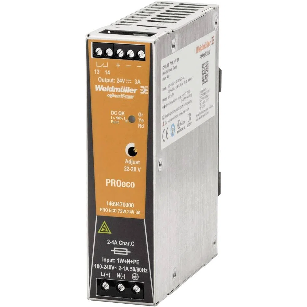 Weidmüller 1469470000 PRO ECO 72W 24V 3A Connect Power PROeco Monofásica