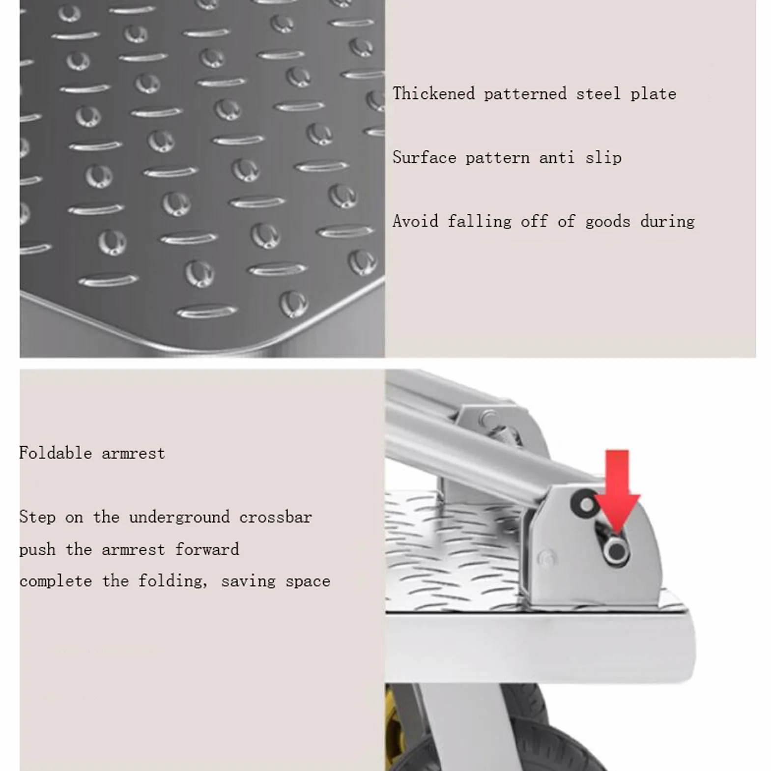 Plataforma Plegable para Trabajo Pesado, Carro rodante de Plataforma Plana para fácil Transporte, Plataforma Industrial Pesada, carretillas manuales, Plataforma para mudanzas de ga