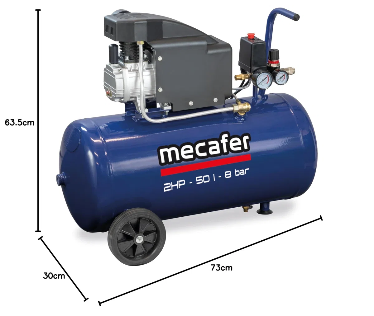 Mecafer 425794 Compresor 50 L bleu line