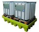 Cubeta 2 deposito 1000l con rejilla 2550x1360x510mm