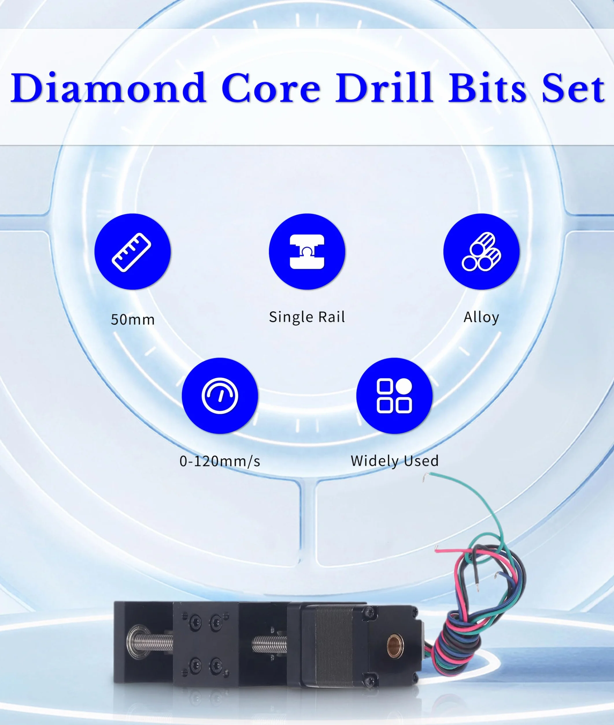 Mini Actuador Deslizante de Guía de Riel Lineal, Motor Paso a Paso 28, Carrera Efectiva de 50 Mm, Actuador de Etapa Lineal X Y Z, Actuador Deslizante de Guía de Riel Lineal con