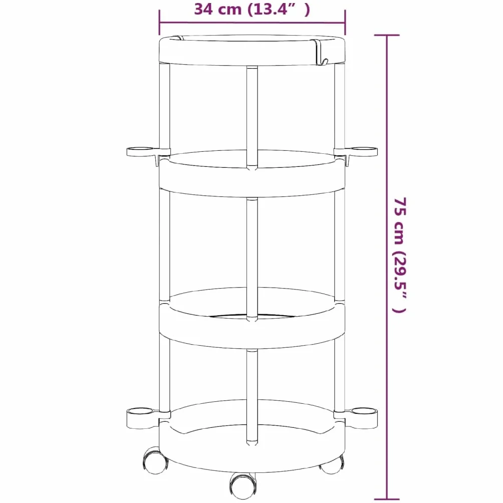 vidaXL Carrito de Limpieza con Cesto de Almacenaje Soportes Accesorios Ruedas Organizar Utensilios Escobas Fregonas en Casa Cocina Aluminio