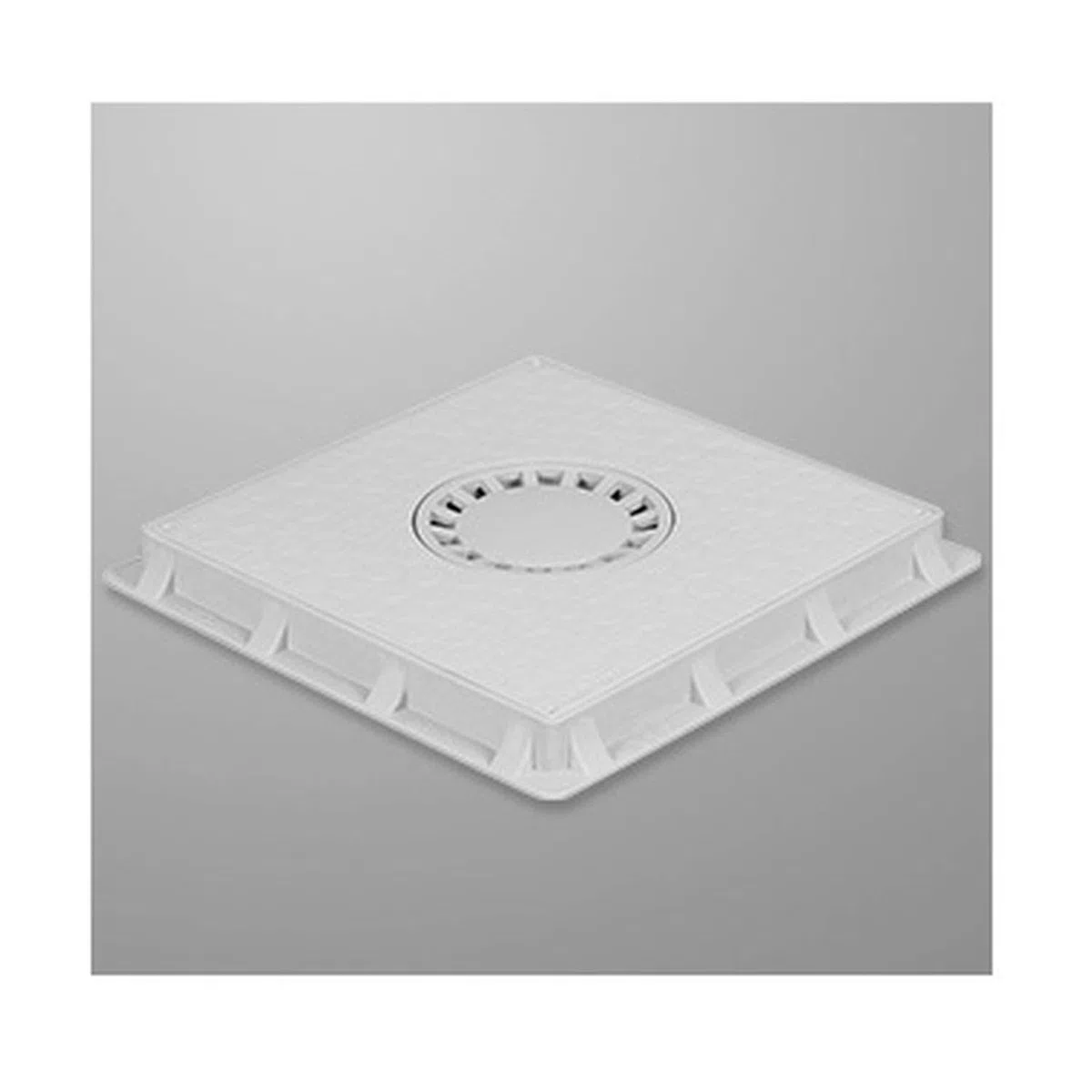 Tapa de pozo o alcantarilla con marco de polipropileno, tapa de conducto de inspección, (40 x 40 cm especial)