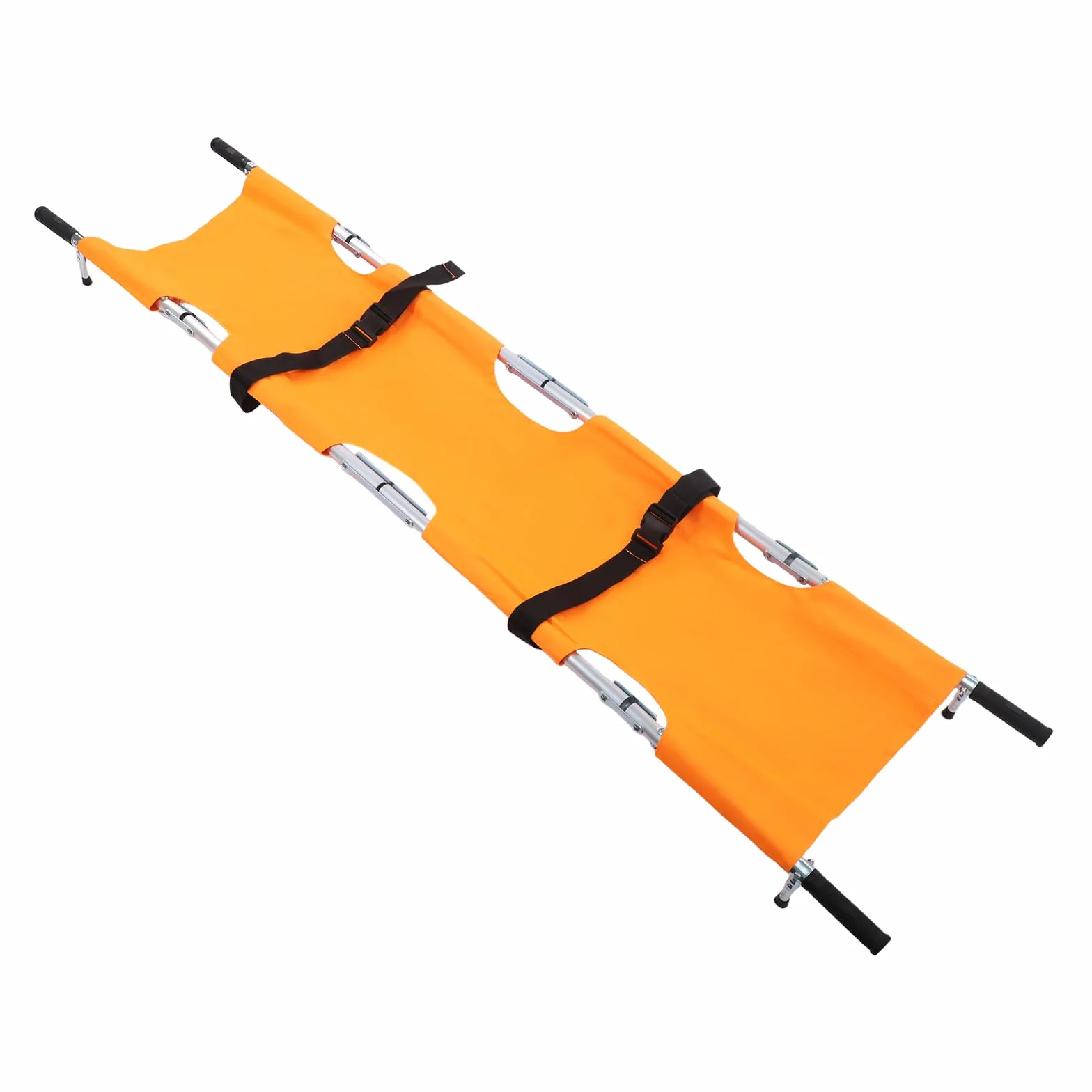 Mochila de rescate portátil, plegable, 150 kg, capacidad de carga máxima de 150 kg, camilla multifuncional con 2 cinturones de seguridad negros, para bomberos, servicios de emergencia