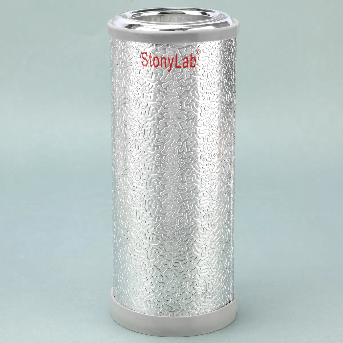 stonylab Frascos Dewar, Matraz Dewar de Vidrio Borosilicato de Forma Cilíndrica con Basa de Aluminio, Dewar Flask Profundidad Interior de 210 mm y Diámetro Interior de 70 mm para Laboratorio - 665 ml
