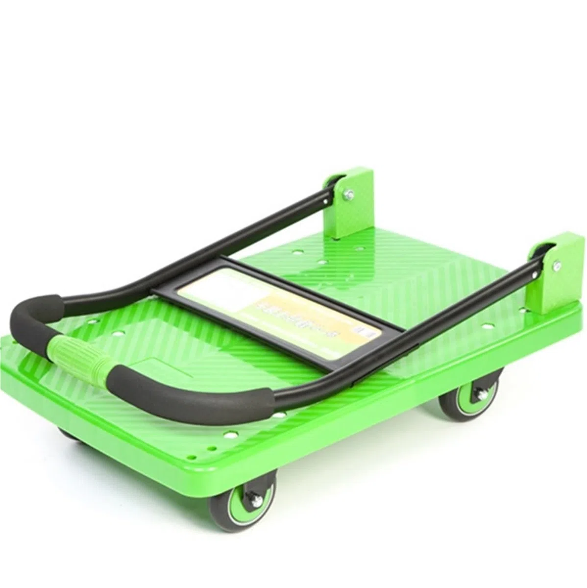 Carretillas Plegables Plataforma Carretilla De Plataforma Manual, Carretilla De Plataforma Plana con Ruedas Y Asa De Metal, Carretilla De Empuje Rodante Carro Transporte(90 * 60)