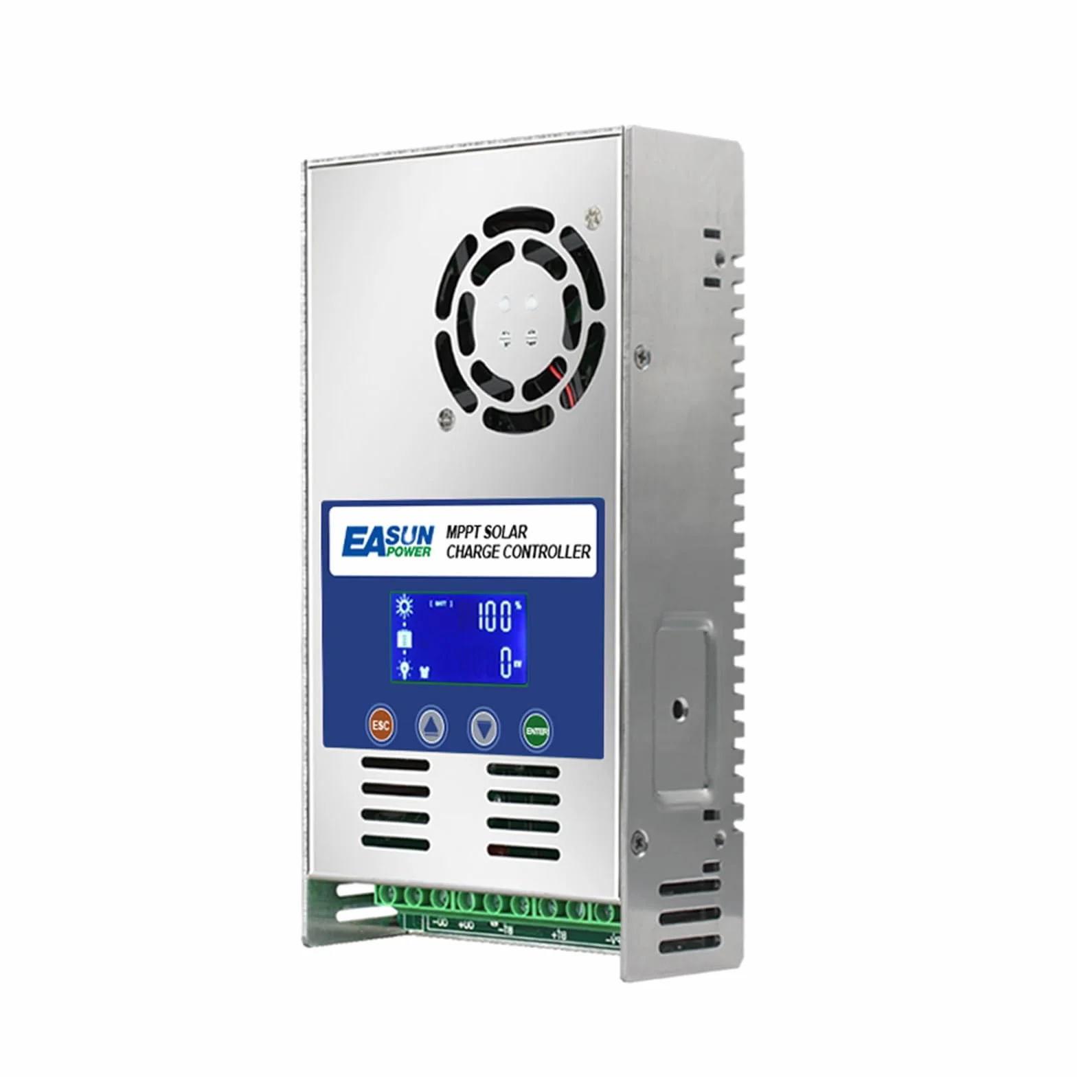 POWLAND 60A Controlador de carga solar MPPT de 60 amperios, 12 V, 24 V, 48V batería, regulador de pantalla LCD ajustable automático, apto para batería de litio y sellado de gel lifepo4