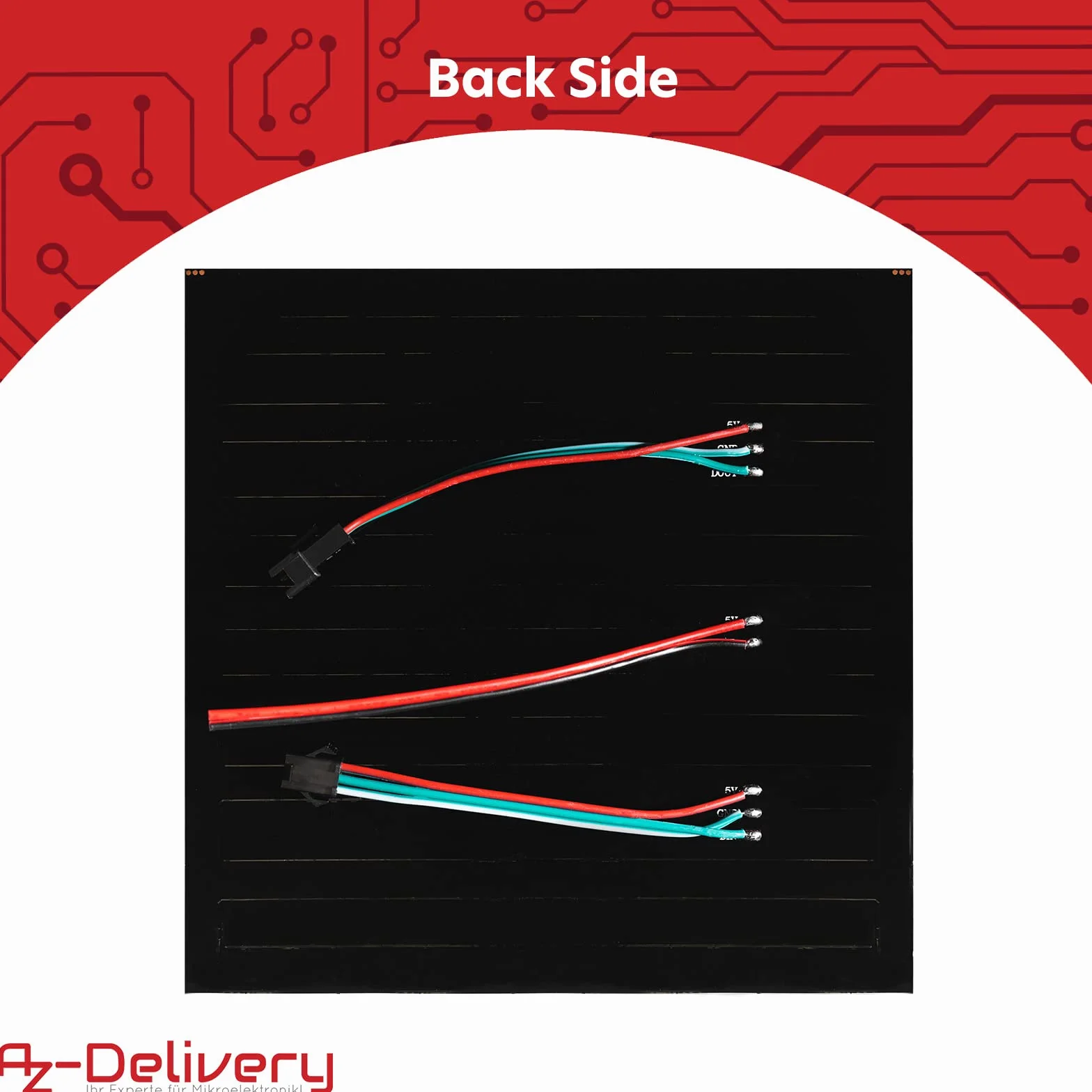 AZDelivery 3x RGB LED Panel WS2812B 16x16 256 LEDs pantalla led flexible Module 5050SMD IC Un solo direccionable funciones a todo color con DC5V Compatible con Raspberry Pi