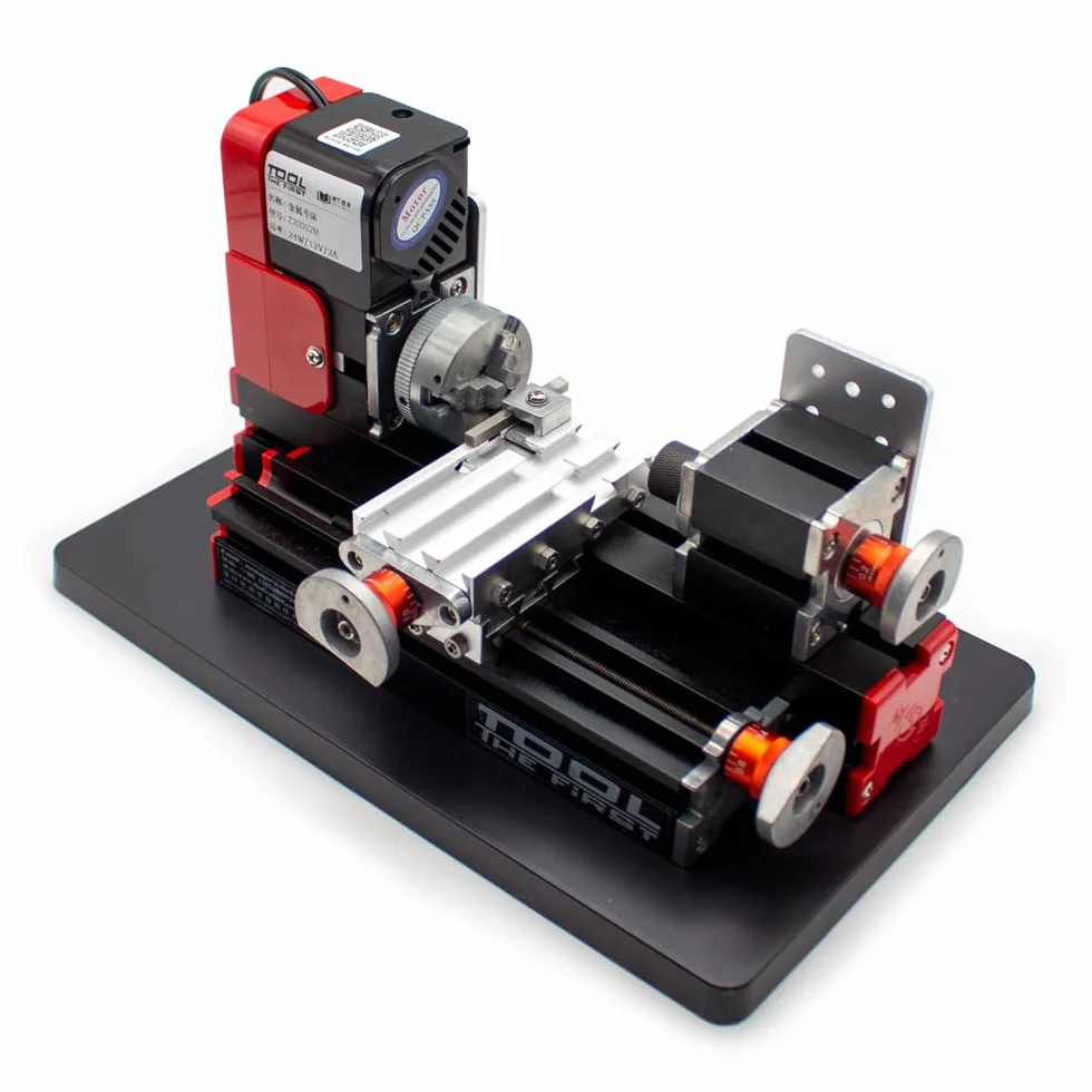 Mini Torno Miniatura Metal Multipropósito Máquina Torno Aplicaciones: Madera, Plásticos, Metales Blandos 20000rev/min