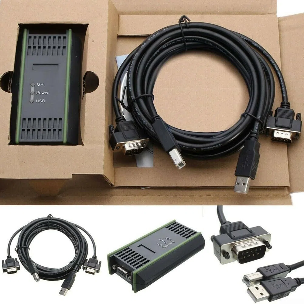 USBMPI USBPPI - Cable de comunicación PLC para Siemens 6ES79720CB200XA0 S7 200 300 400