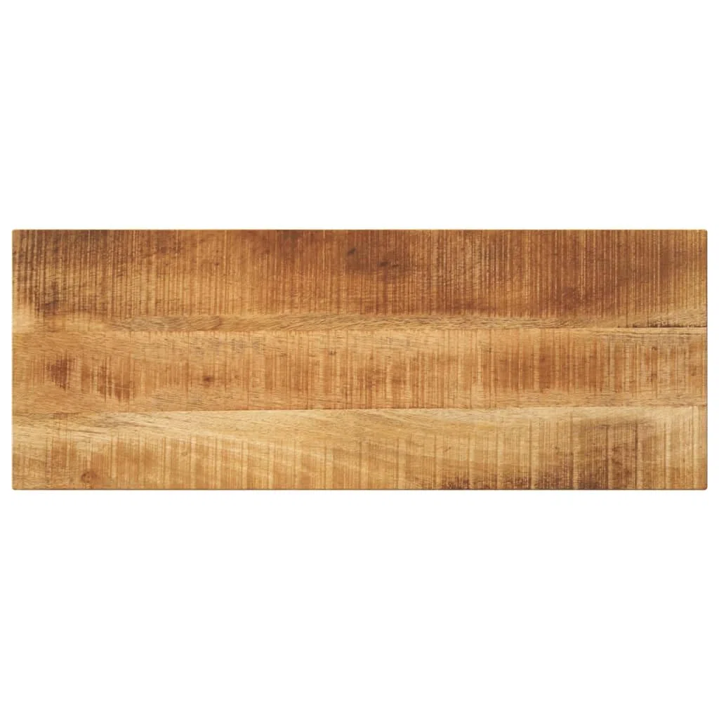 vidaXL Tablero mesa rectangular madera maciza mango rugosa 90x30x3,8cm, superficie de mesa, tablero de mesa de madera, tablero de mesa de centro