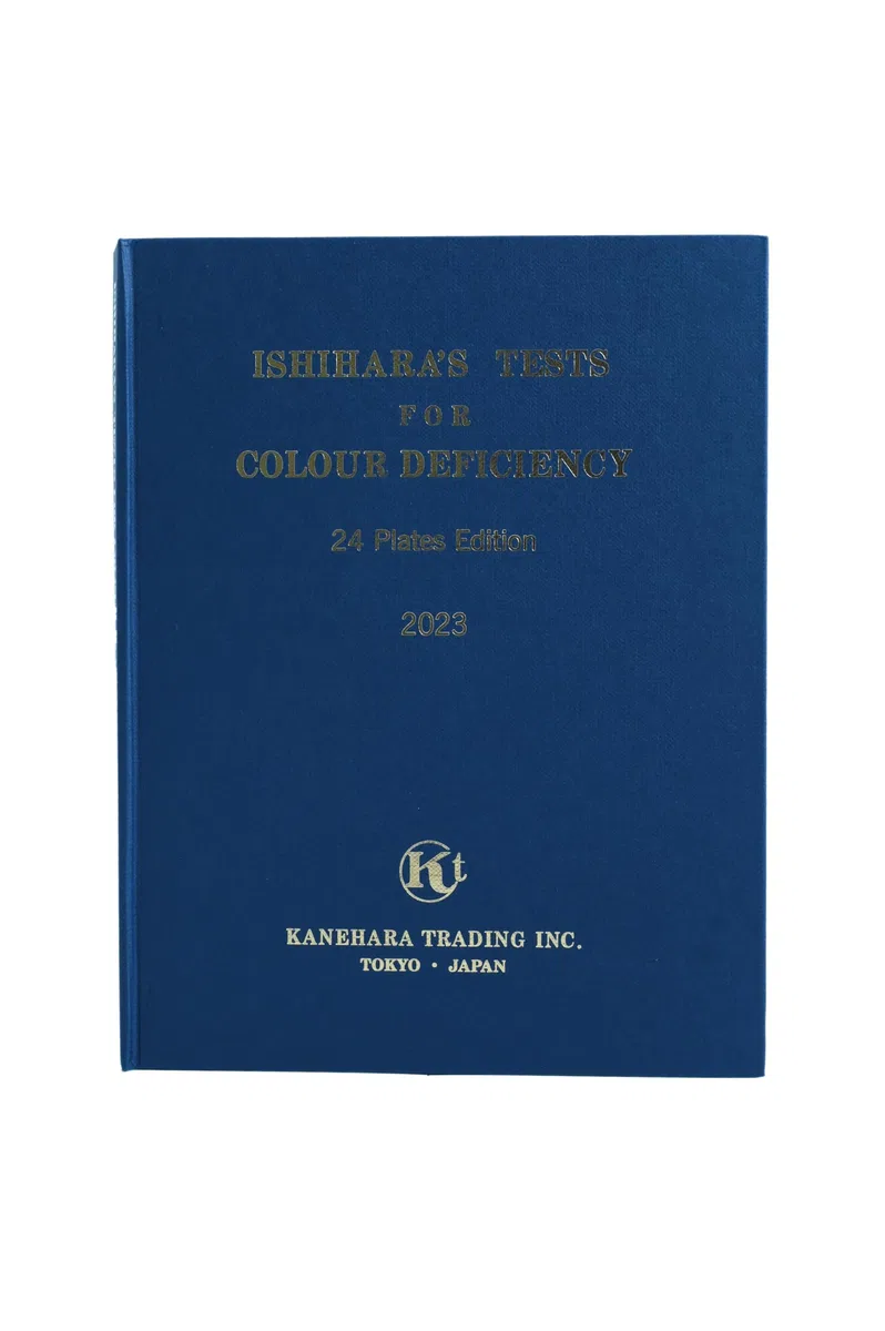 Libro de prueba de color Ishihara con 24 pizarras, manual del usuario (idioma español no garantizado)